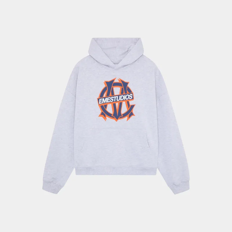 Le Panier Heather Grey Hoodie sold by EME STUDIOS