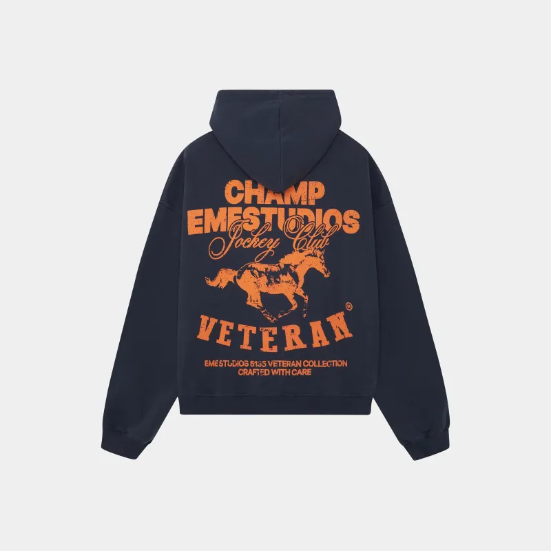 Horse Navy Oversized Hoodie sold by EME STUDIOS