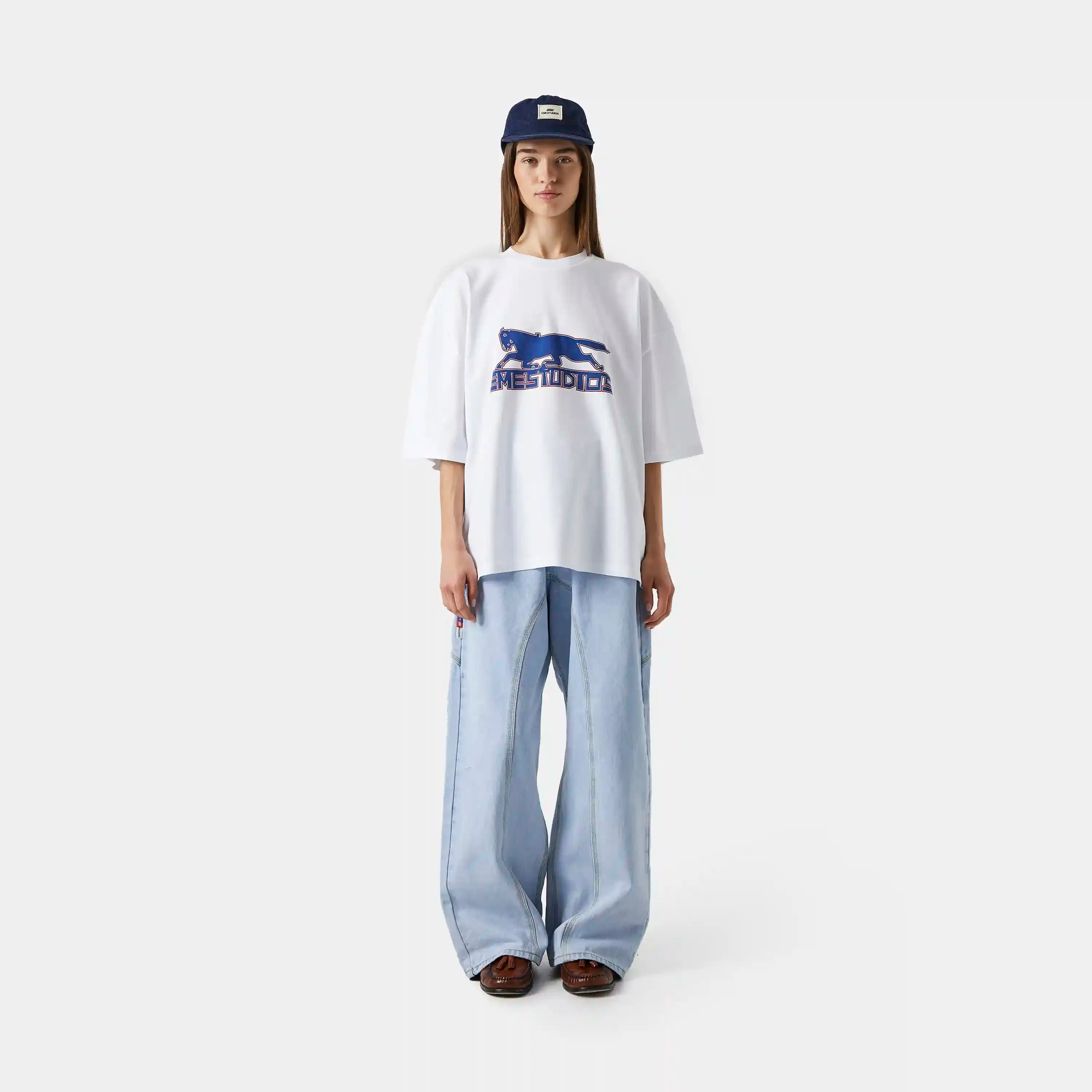 Galloping Pearl Oversize Tee sold by EME STUDIOS product image thumbnail 4