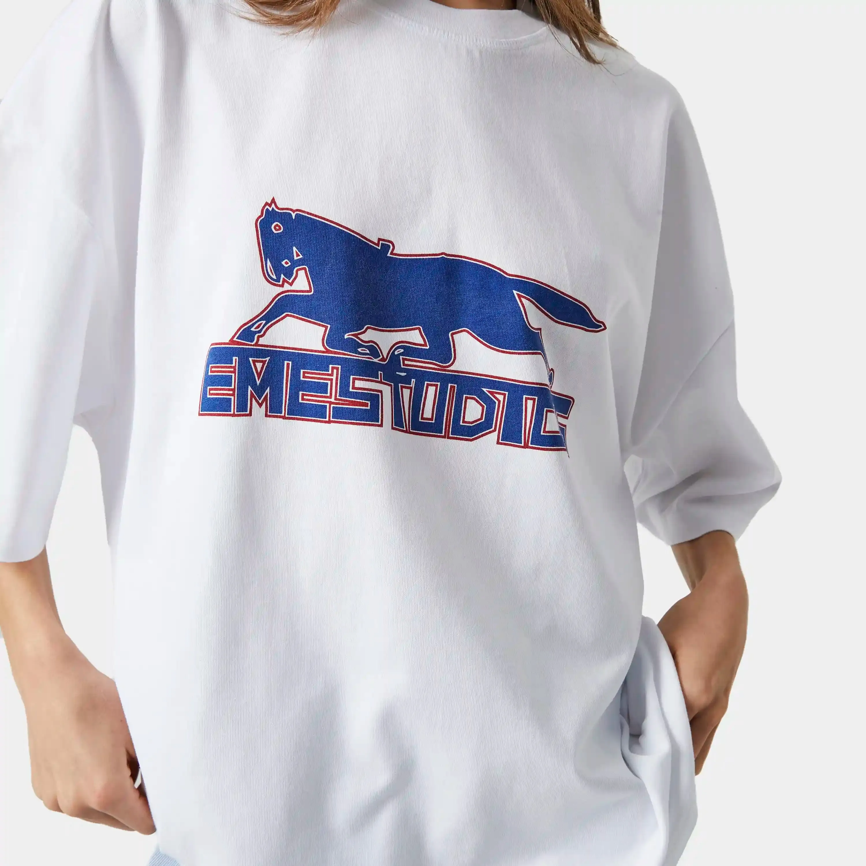 Galloping Pearl Oversize Tee sold by EME STUDIOS product image thumbnail 5