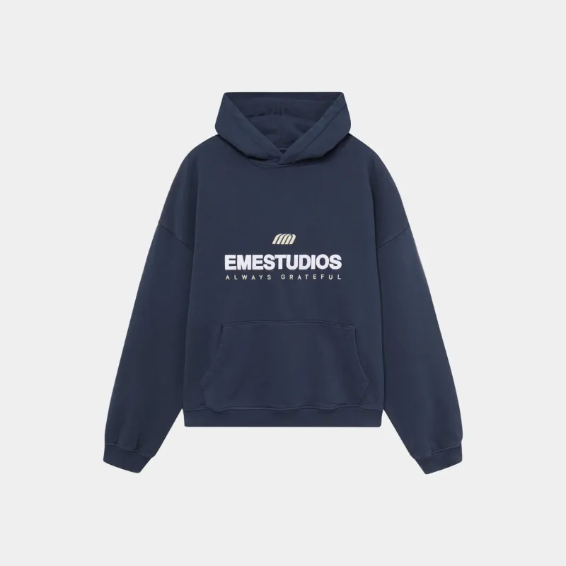 Hallmark Navy Oversized Hoodie sold by EME STUDIOS