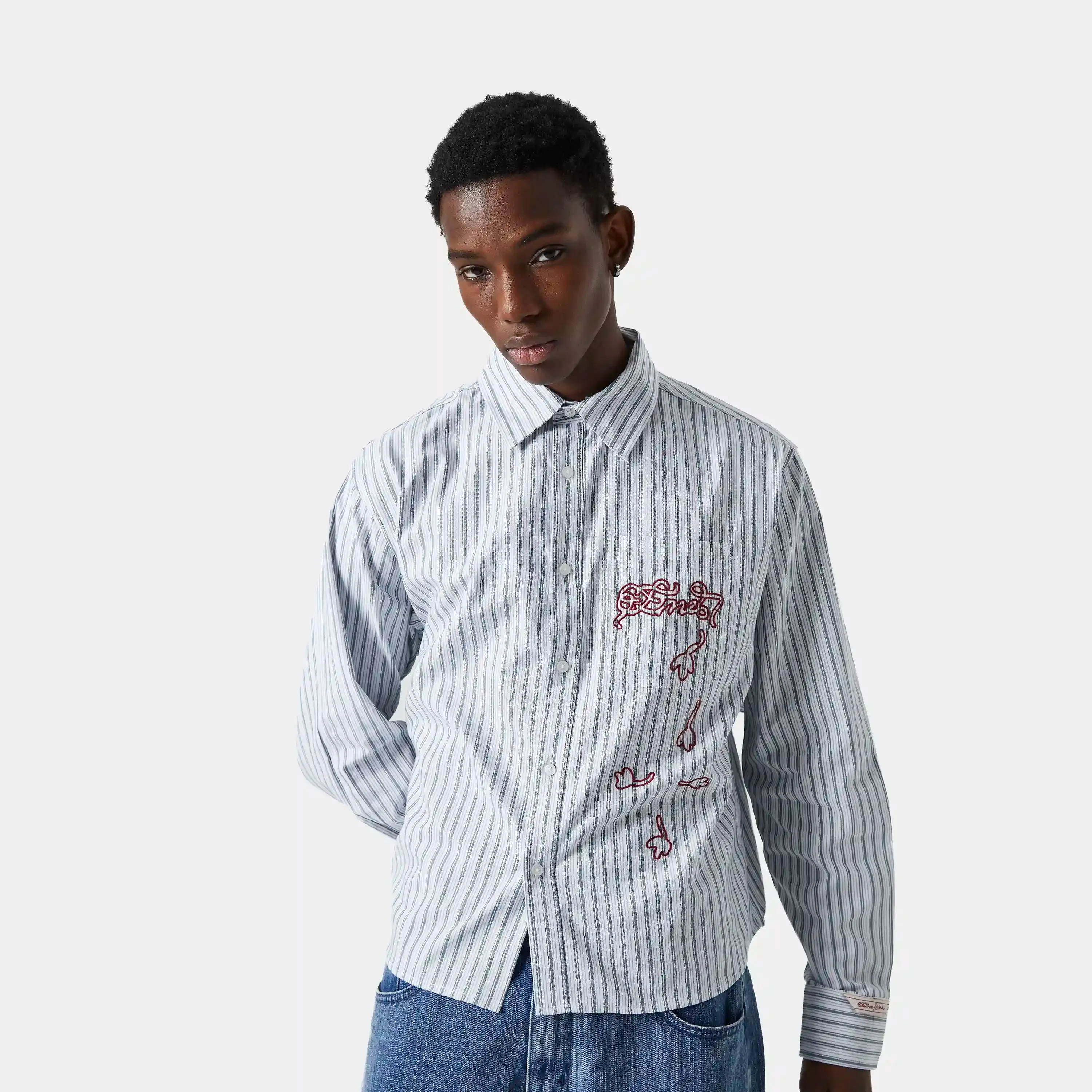 Don Boxy Stripped Shirt sold by EME STUDIOS product image thumbnail 3