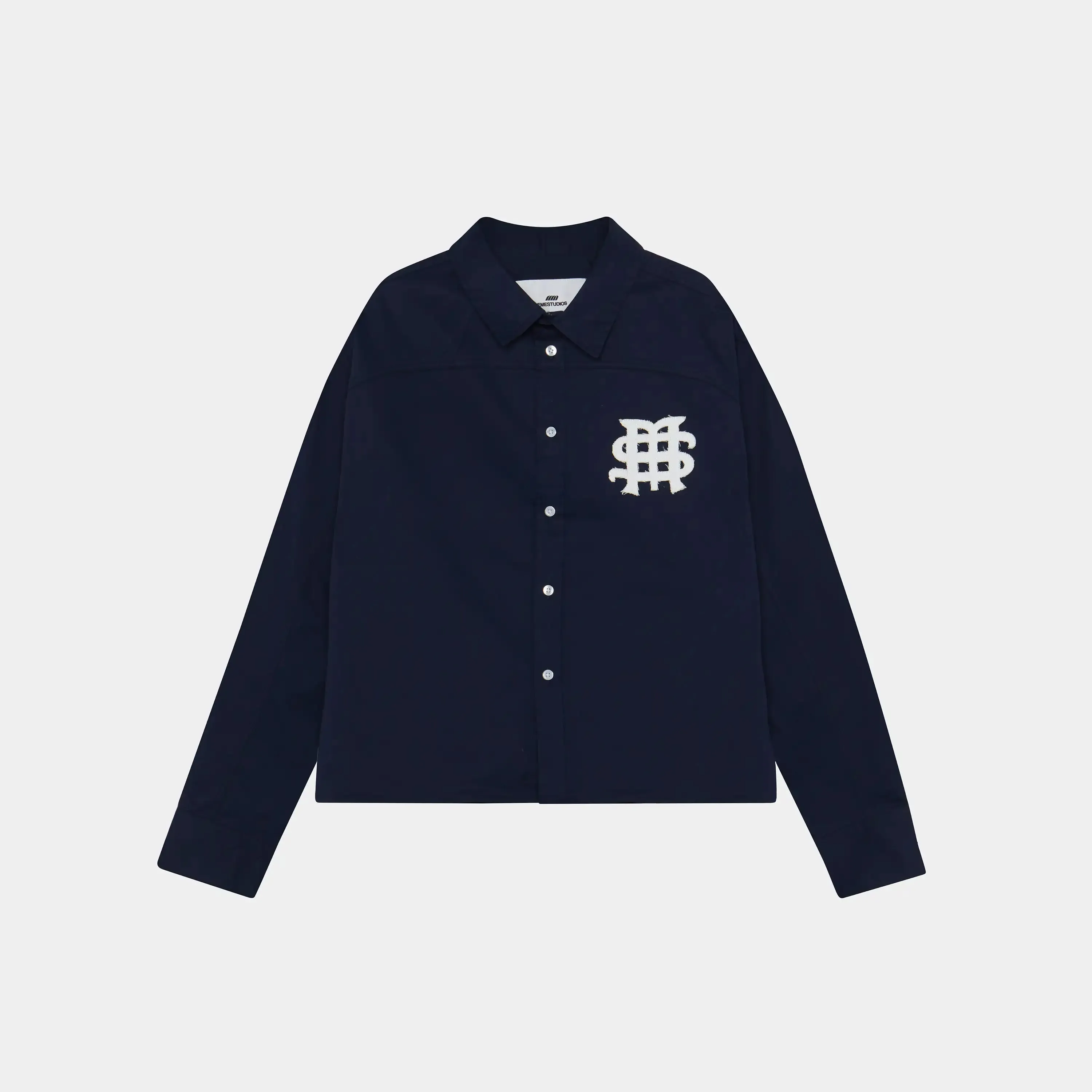 Badge Navy Shirt sold by EME STUDIOS