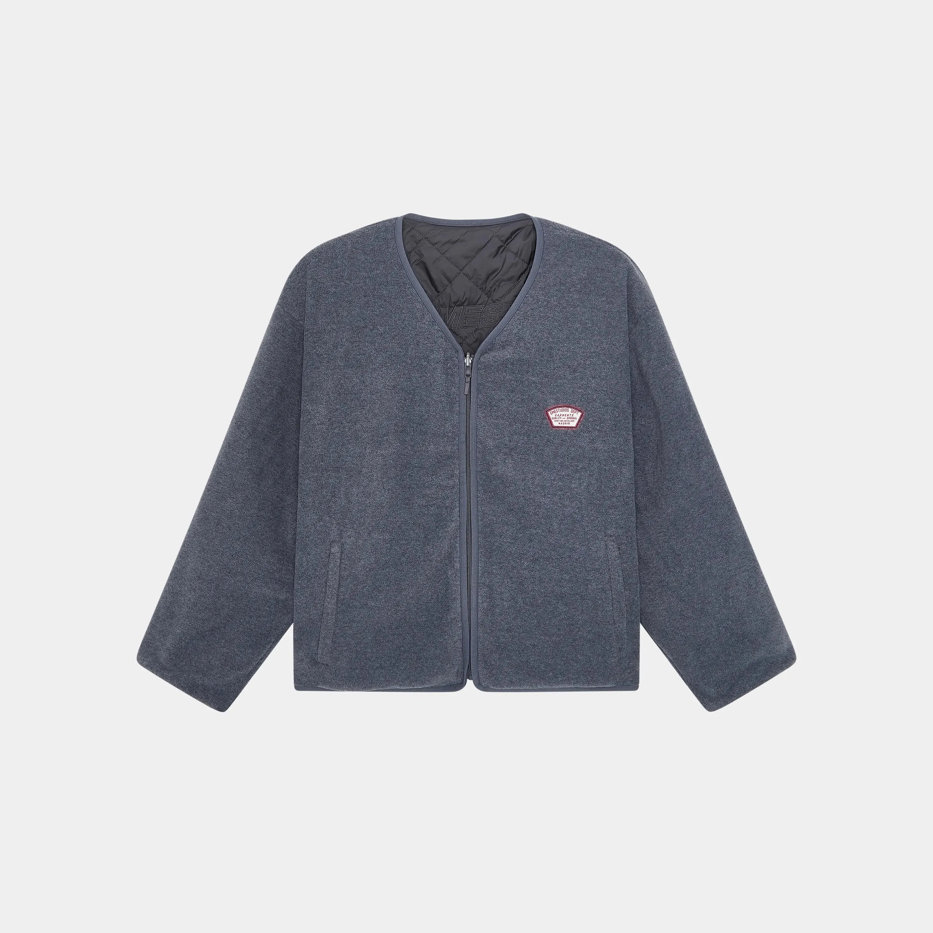 Seoul Antracite Reversible Polartech Zip sold by EME STUDIOS