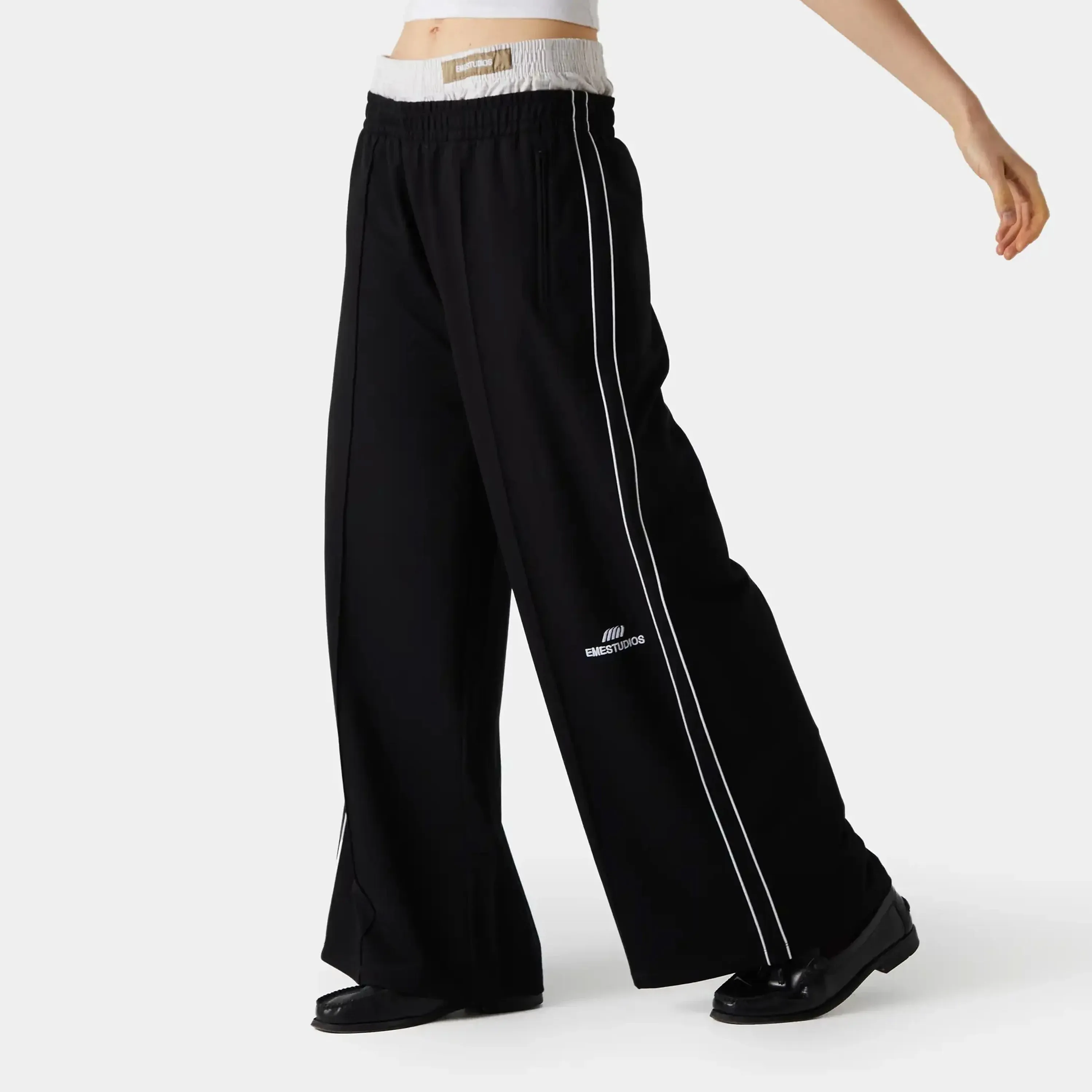 Somm Black Baggy Sweatpants sold by EME STUDIOS product image thumbnail 3