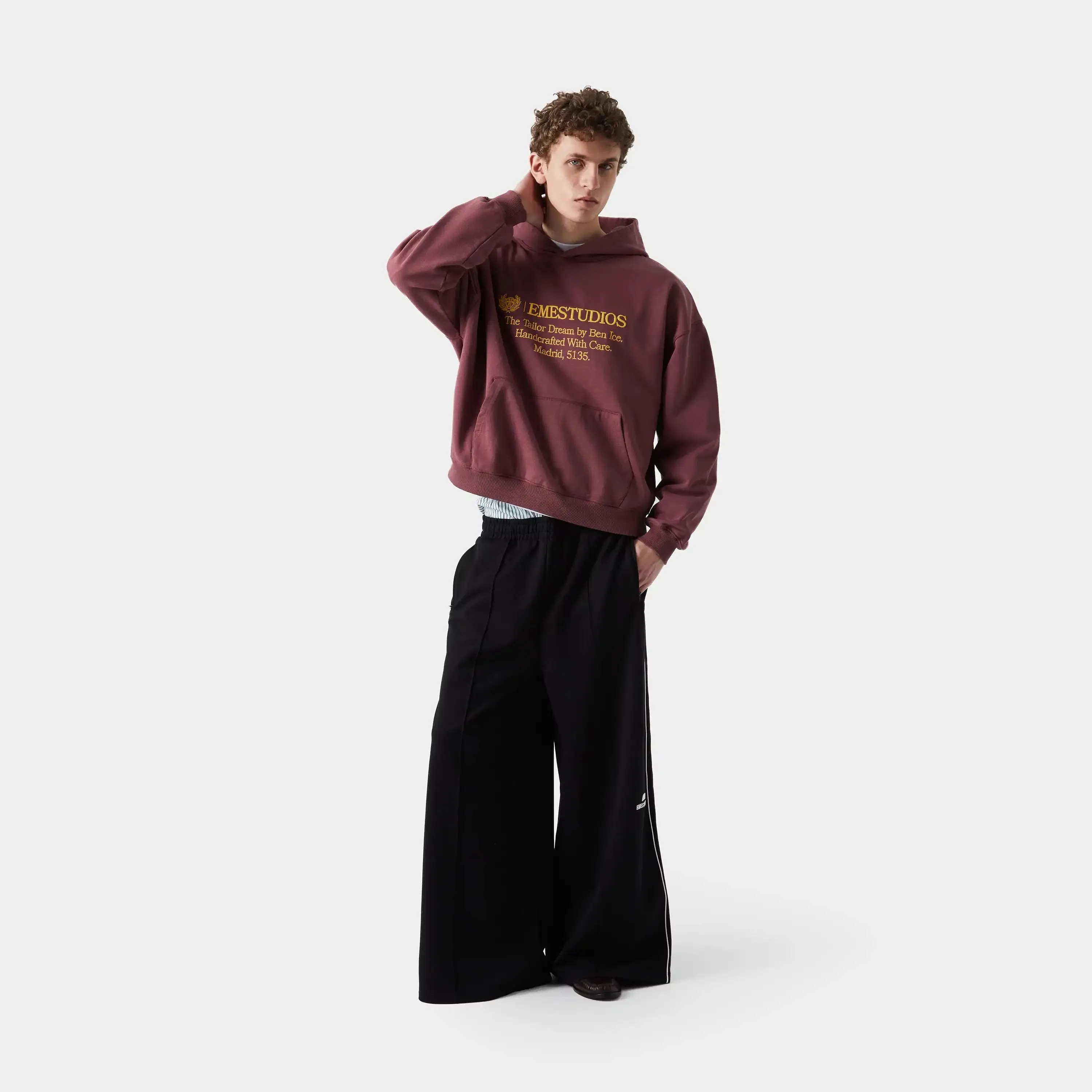 Somm Black Baggy Sweatpants sold by EME STUDIOS product image thumbnail 2