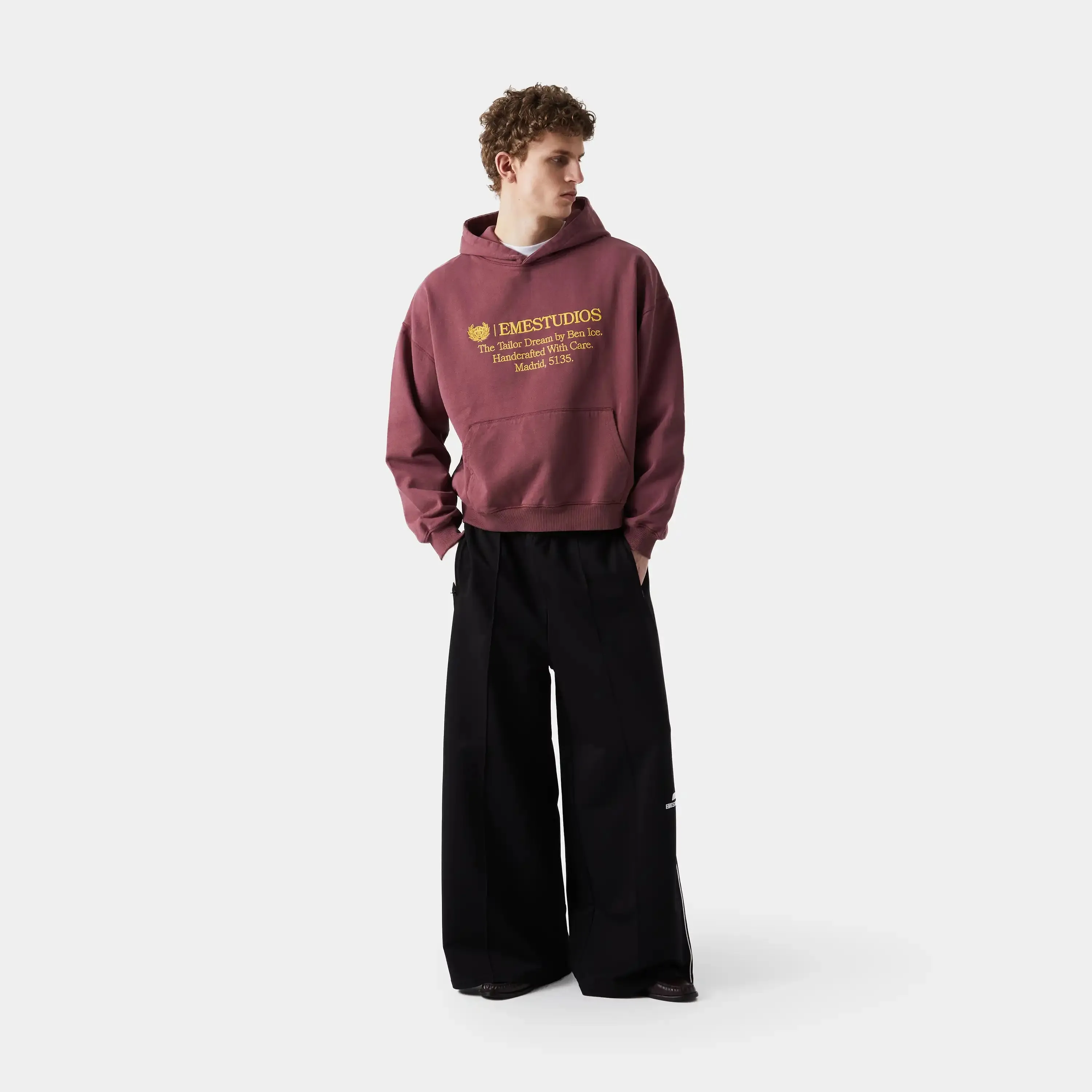 Somm Black Baggy Sweatpants sold by EME STUDIOS product image thumbnail 4