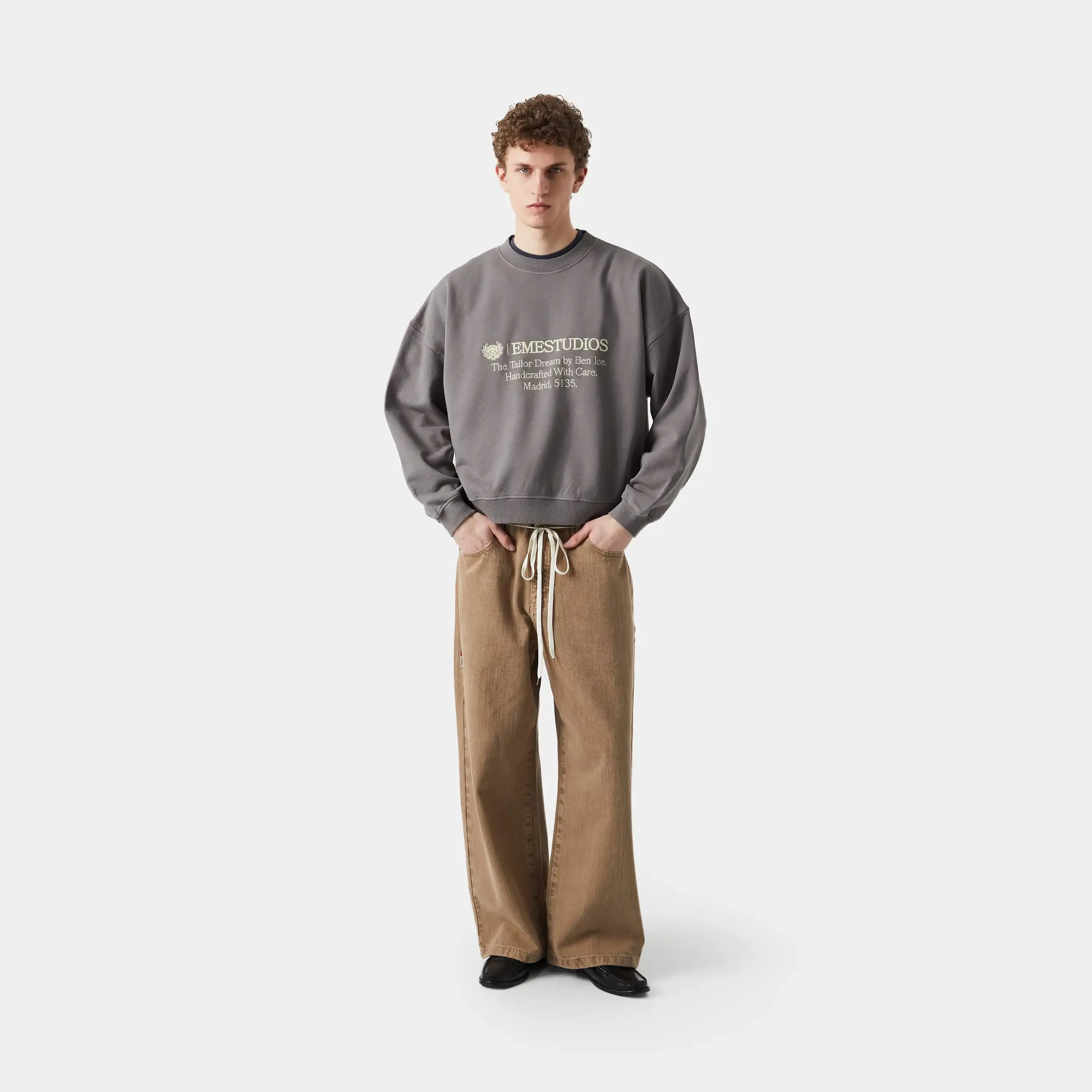 Institution Laurel Crewneck sold by EME STUDIOS product image thumbnail 4