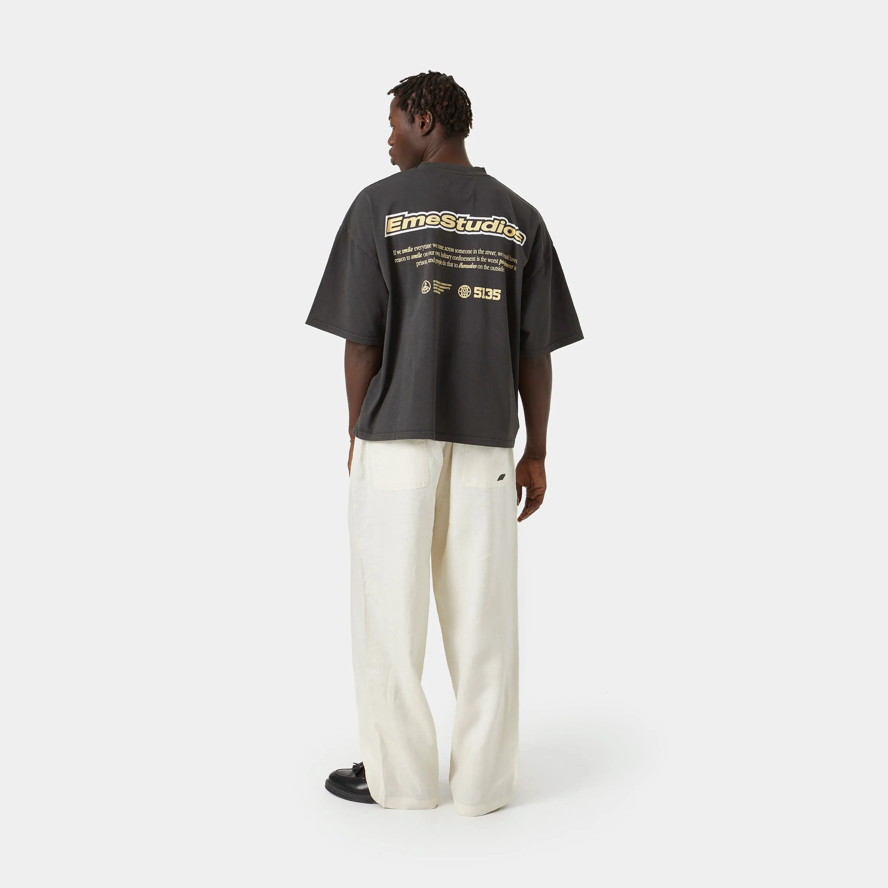 Linen Beige Pants sold by EME STUDIOS product image thumbnail 4