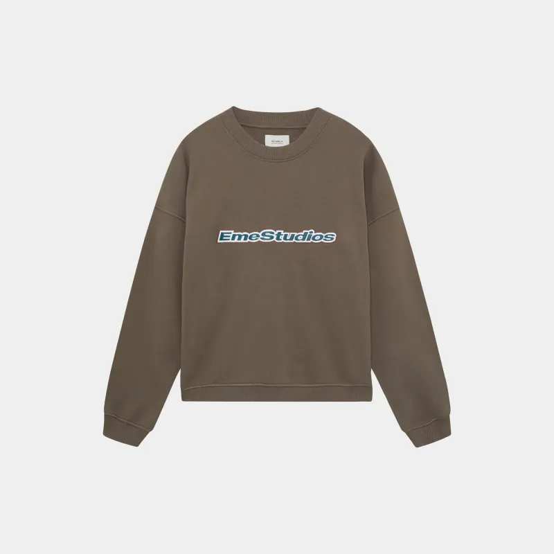 Box Muddy Brown Oversized Crewneck sold by EME STUDIOS