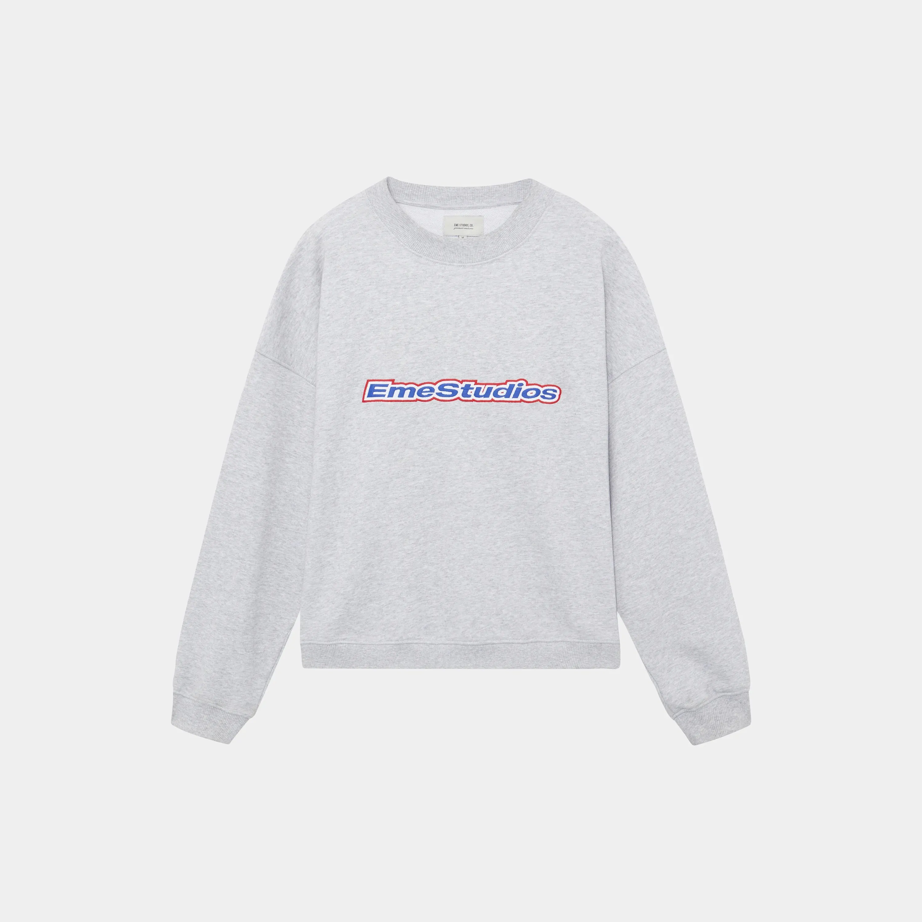 Box Heather Grey Oversized Crewneck sold by EME STUDIOS