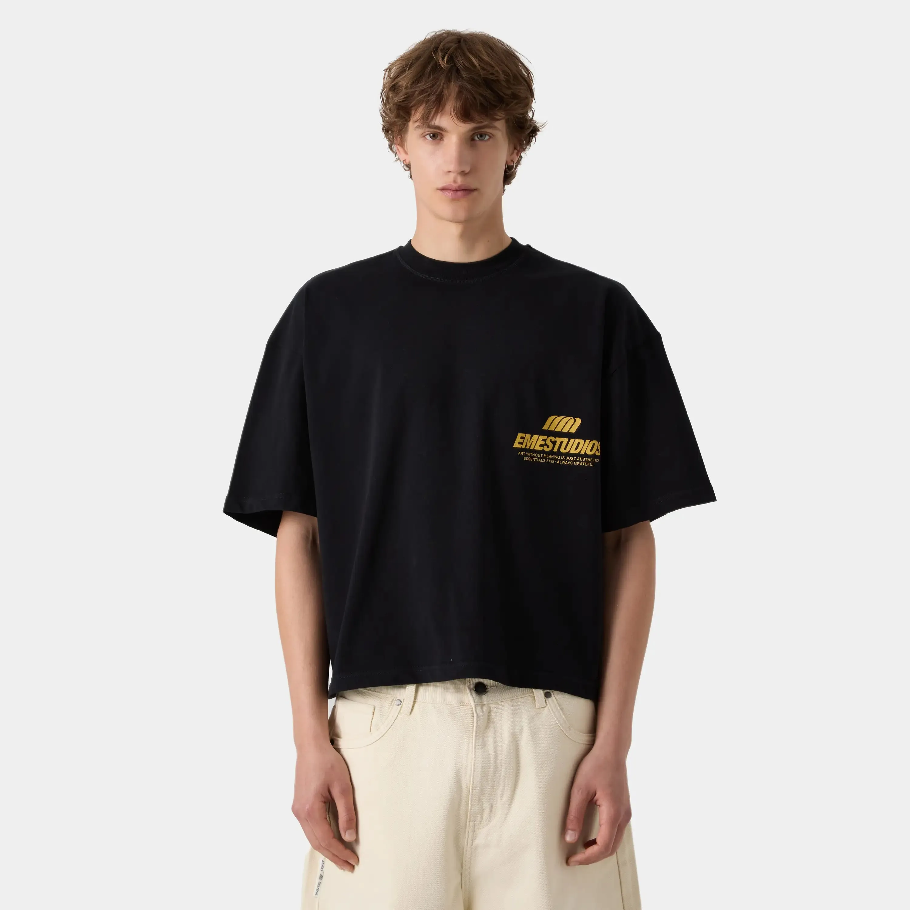 Meaning Black Oversized Tee sold by EME STUDIOS product image thumbnail 5