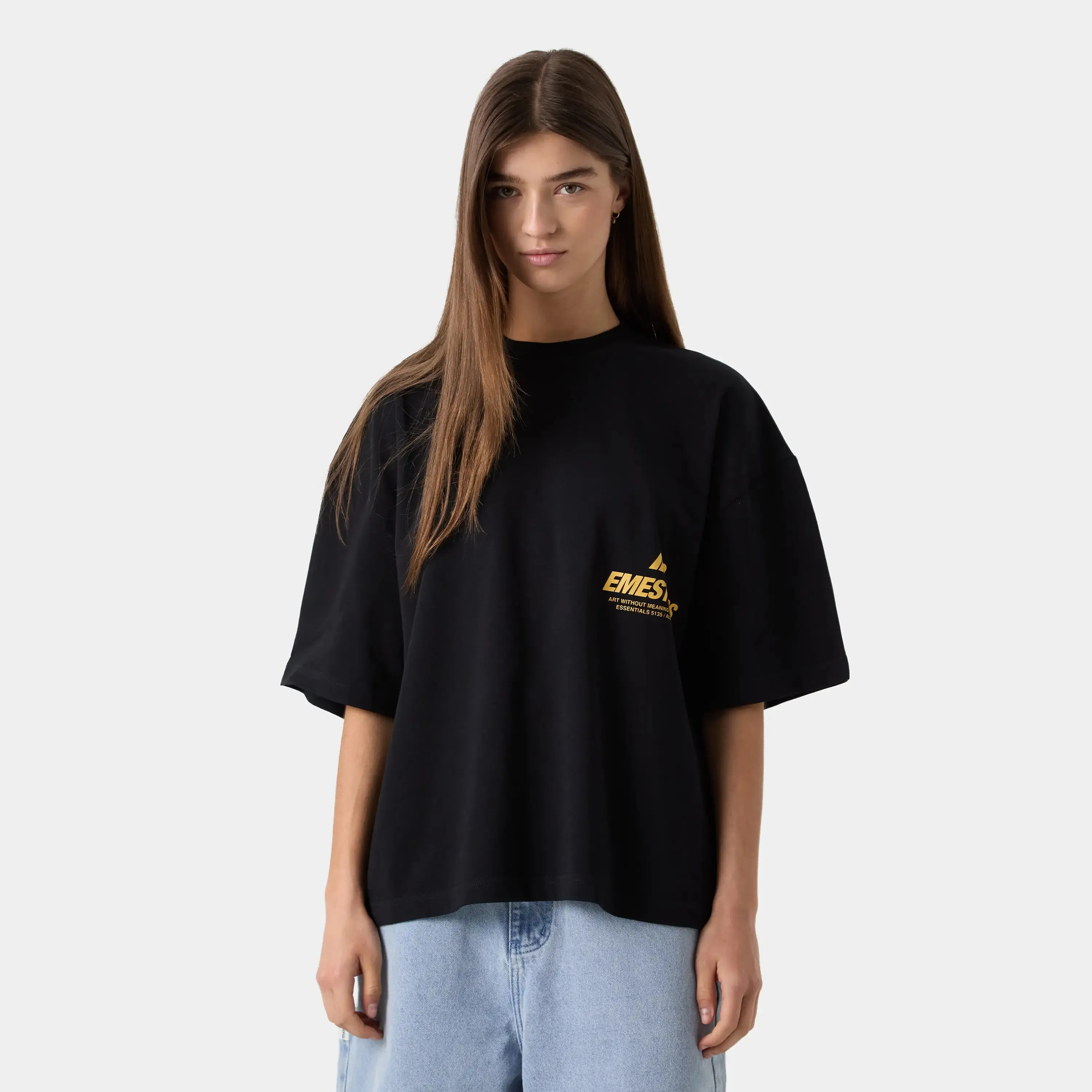 Meaning Black Oversized Tee sold by EME STUDIOS product image thumbnail 2