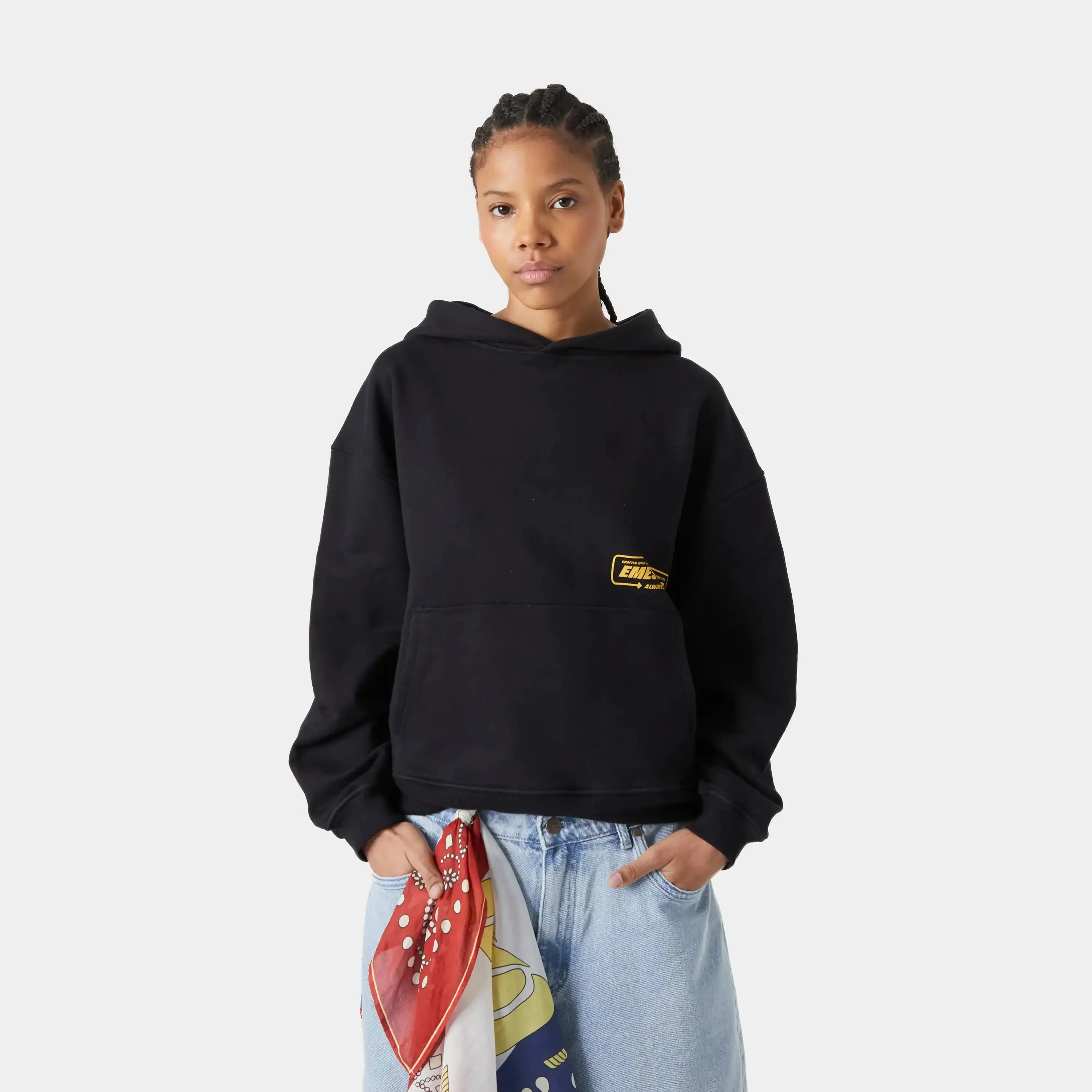 Signal Black Hoodie sold by EME STUDIOS product image thumbnail 2