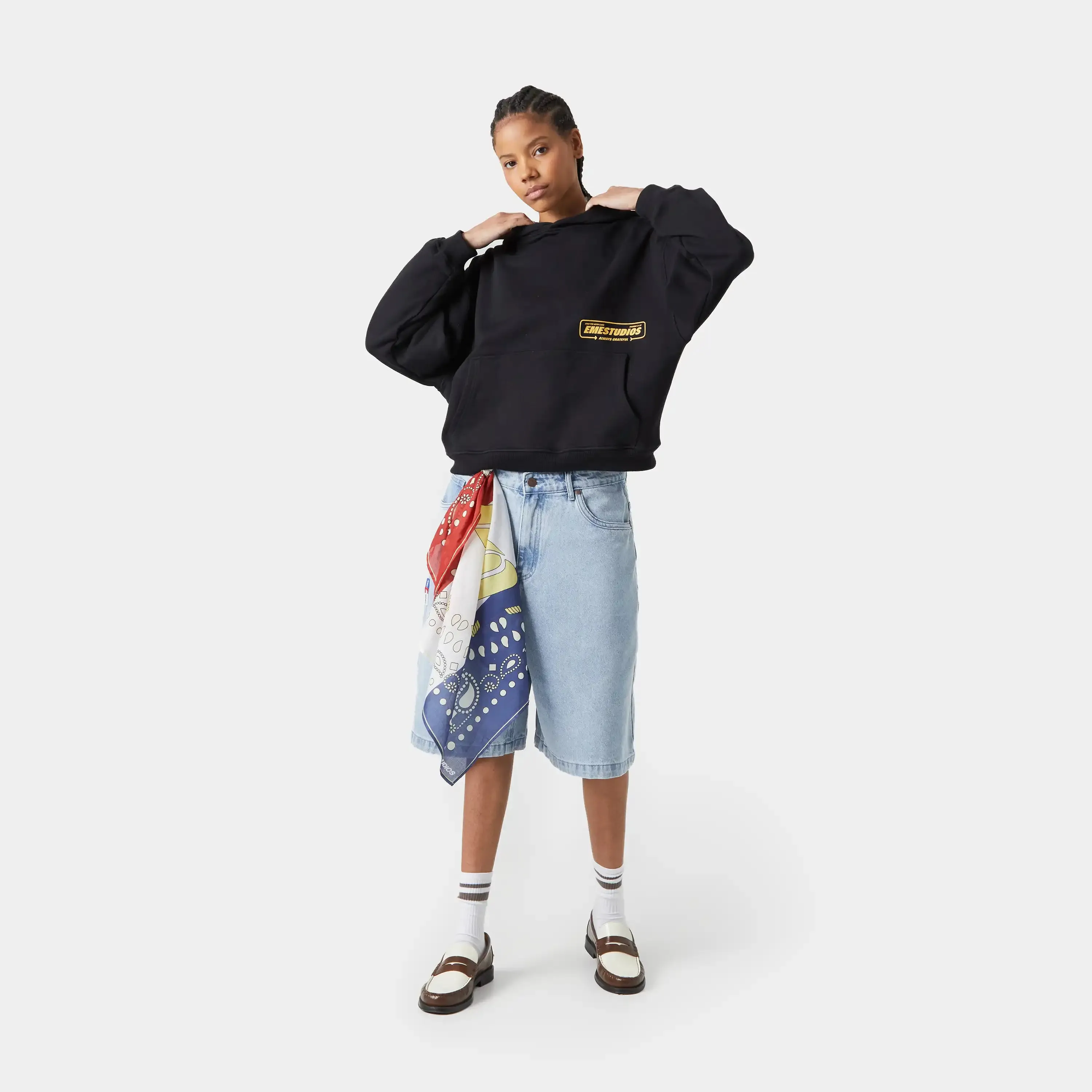 Signal Black Hoodie sold by EME STUDIOS product image thumbnail 5