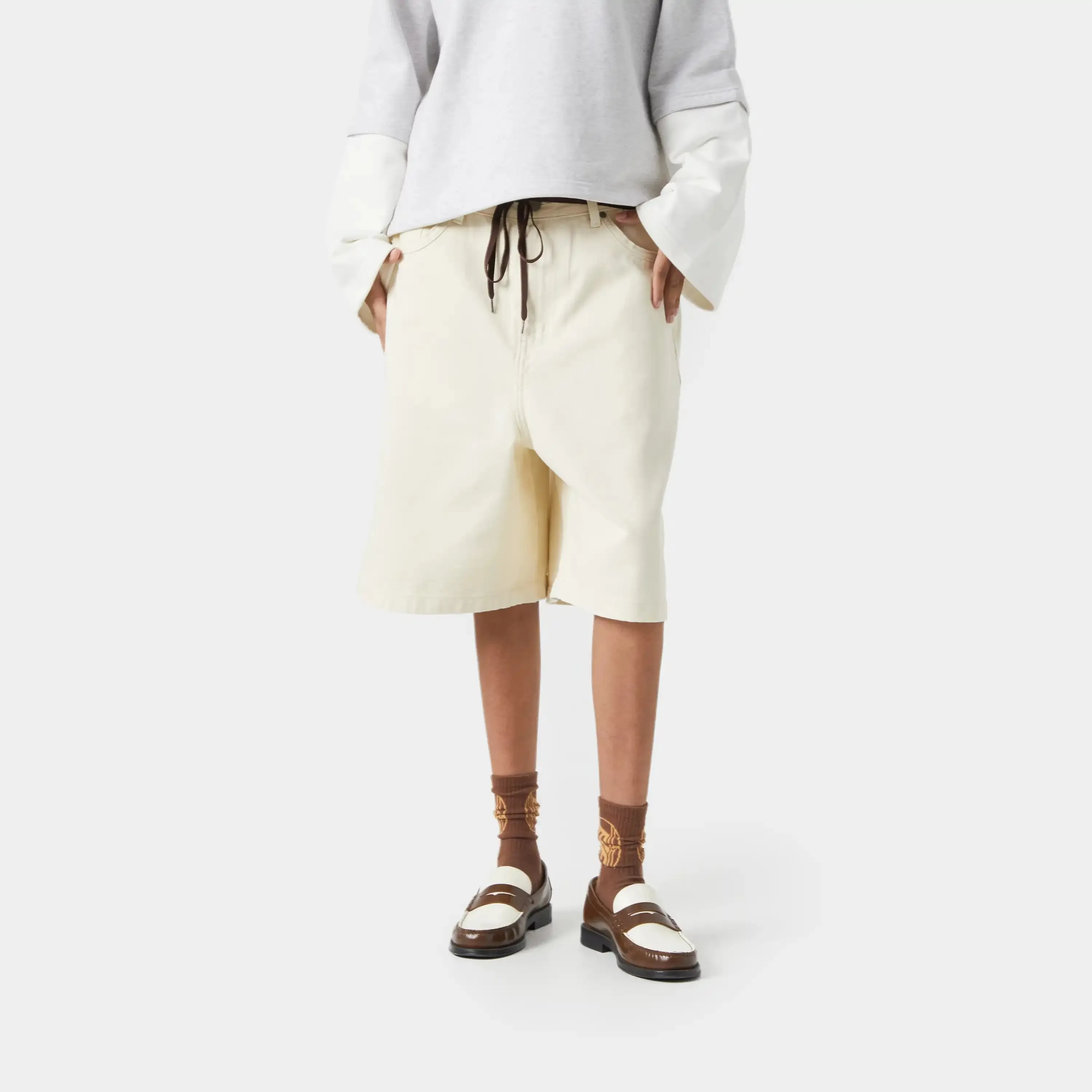 Andy Sand Denim Jorts sold by EME STUDIOS product image thumbnail 2