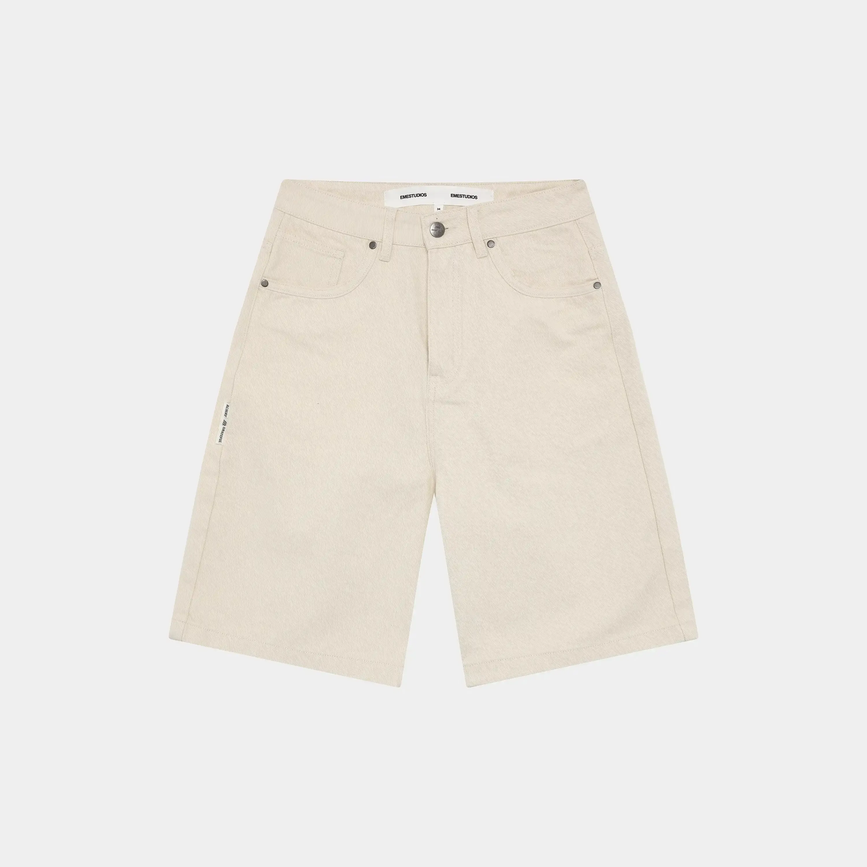 Andy Sand Denim Jorts sold by EME STUDIOS