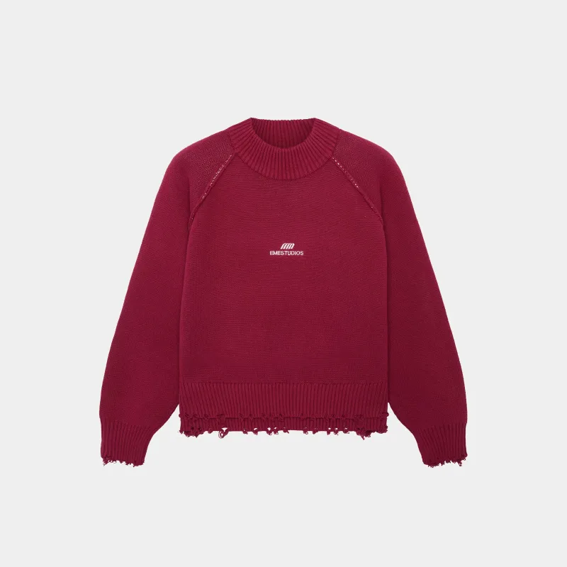 Fray Redwood Knit Sweater sold by EME STUDIOS