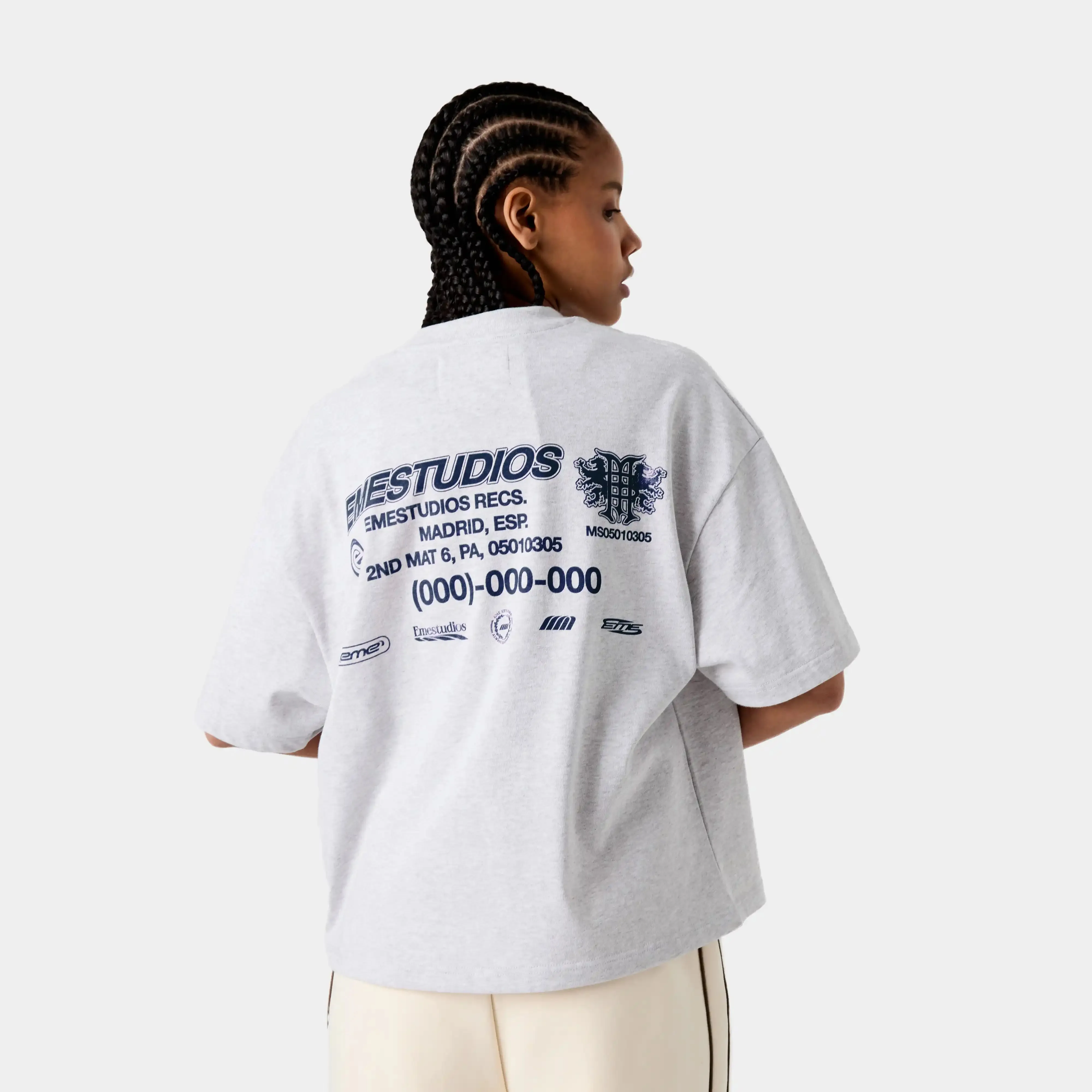 Statement Heather Grey Tee sold by EME STUDIOS product image thumbnail 5