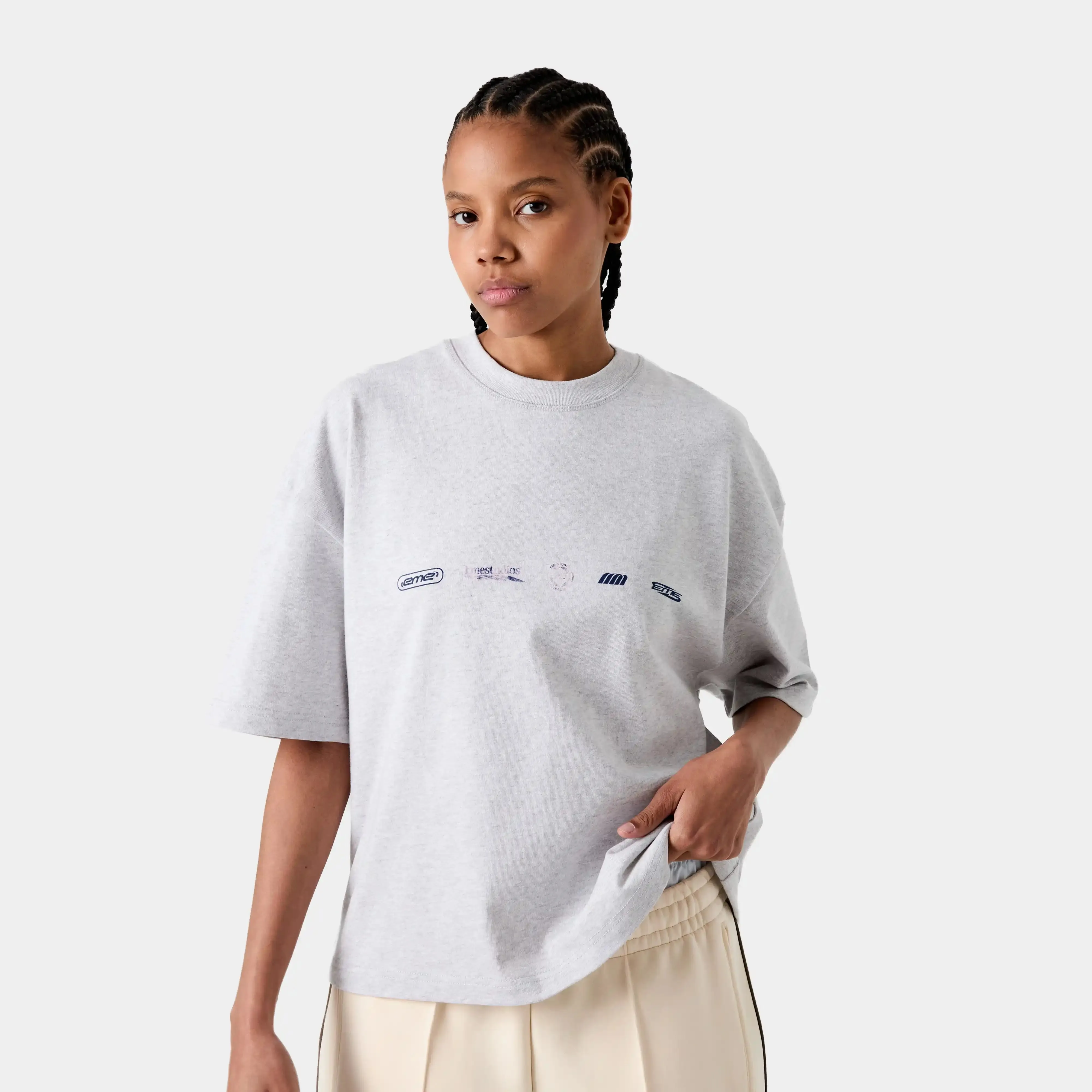 Statement Heather Grey Tee sold by EME STUDIOS product image thumbnail 3