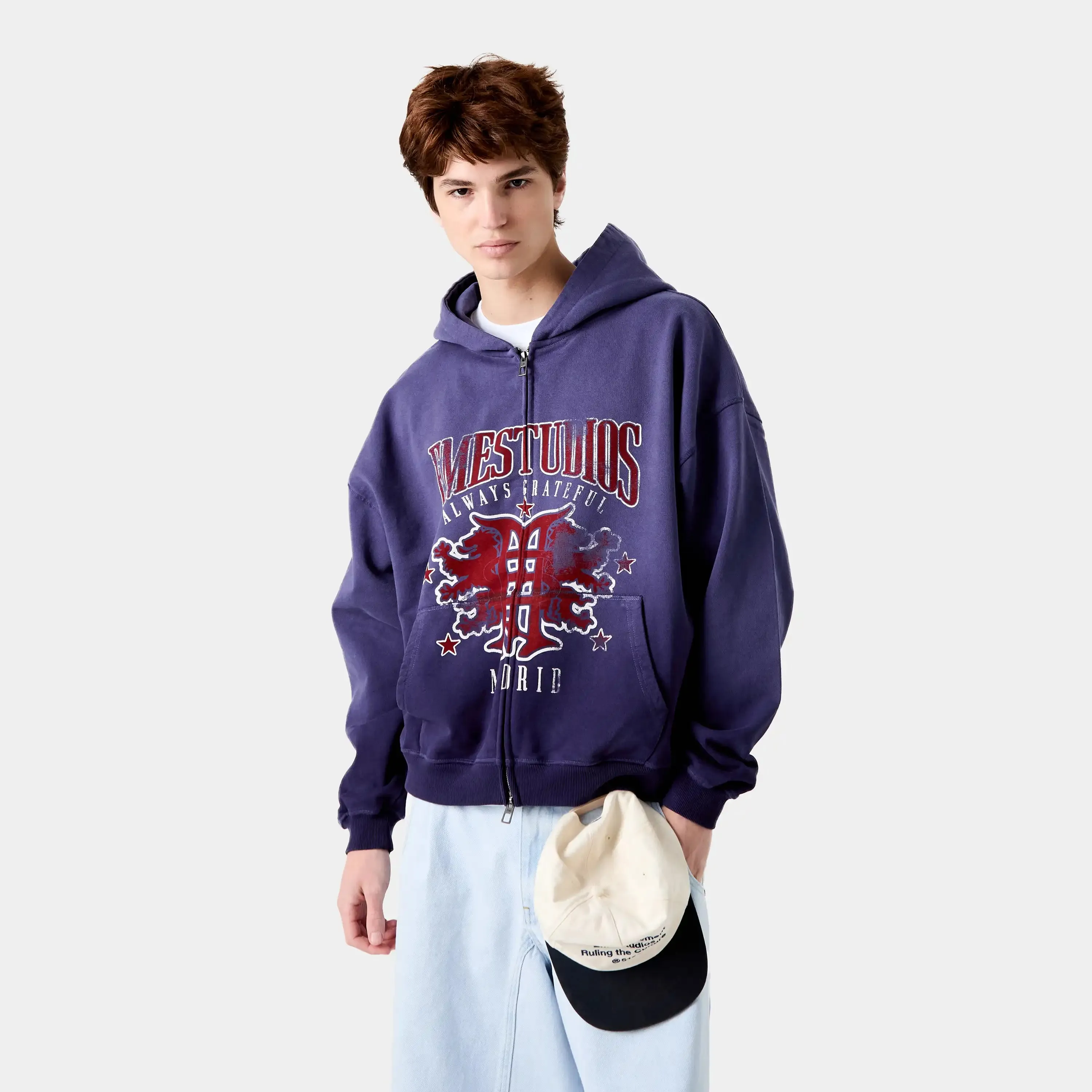 Dusk Blue Ribbon Full Zip sold by EME STUDIOS product image thumbnail 2