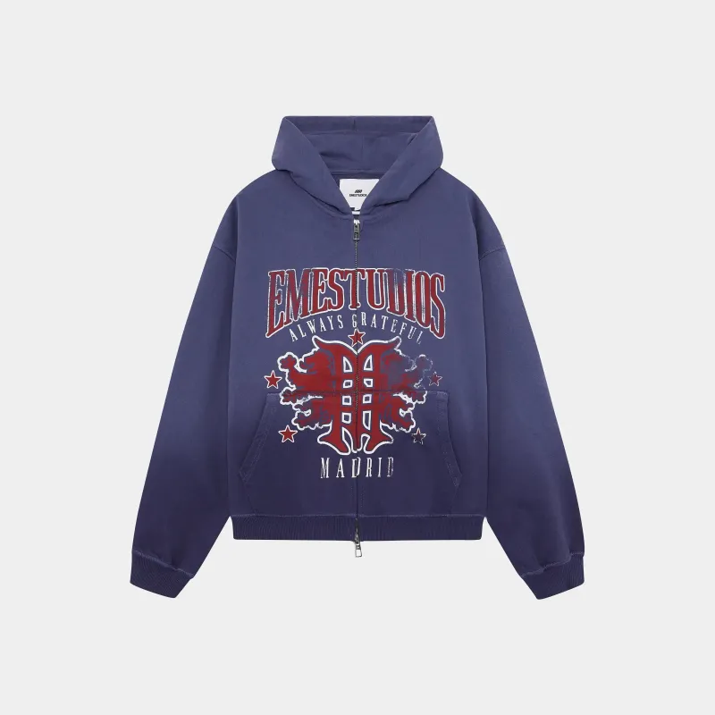 Dusk Blue Ribbon Full Zip sold by EME STUDIOS