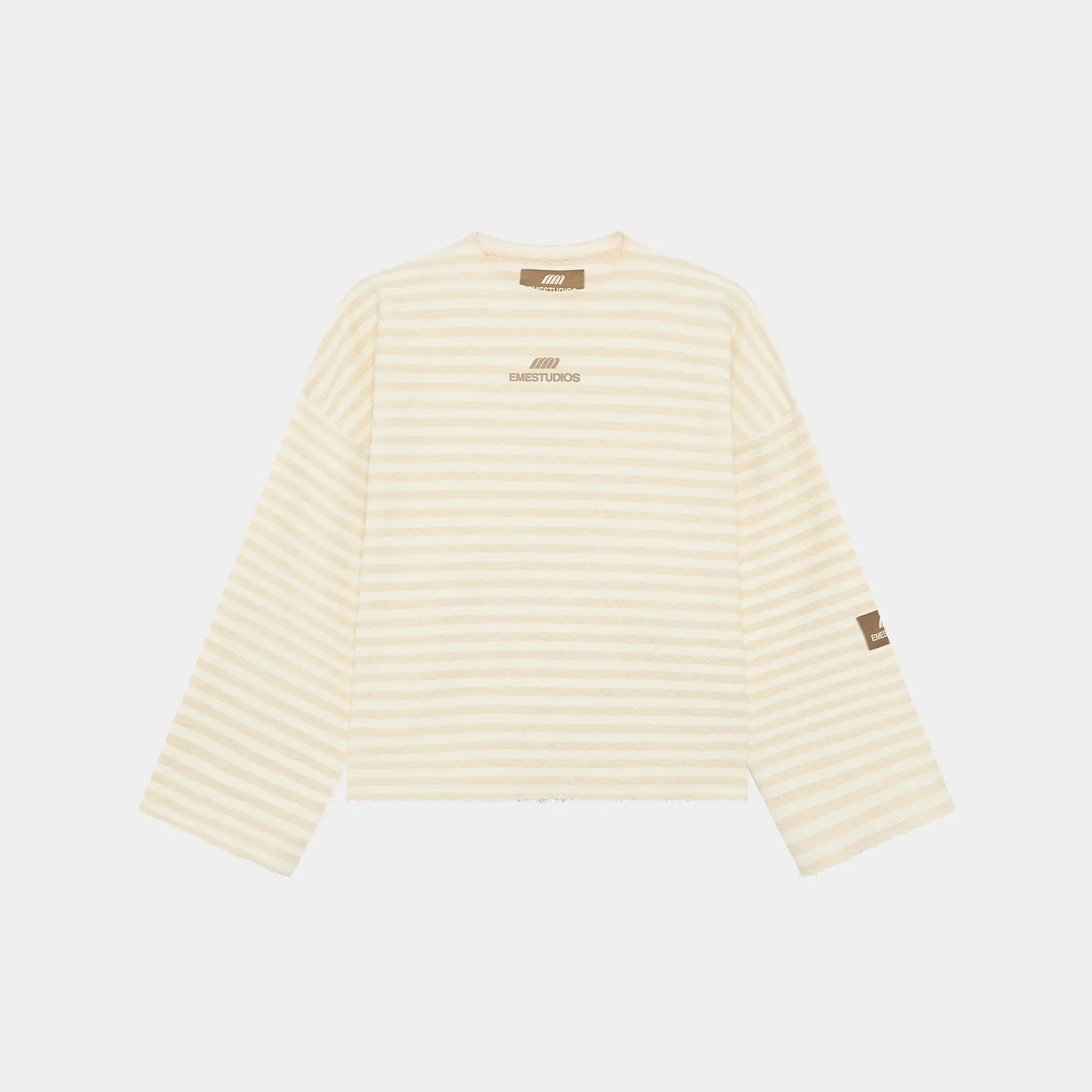 Sade Off Sand Reverse Crewneck sold by EME STUDIOS