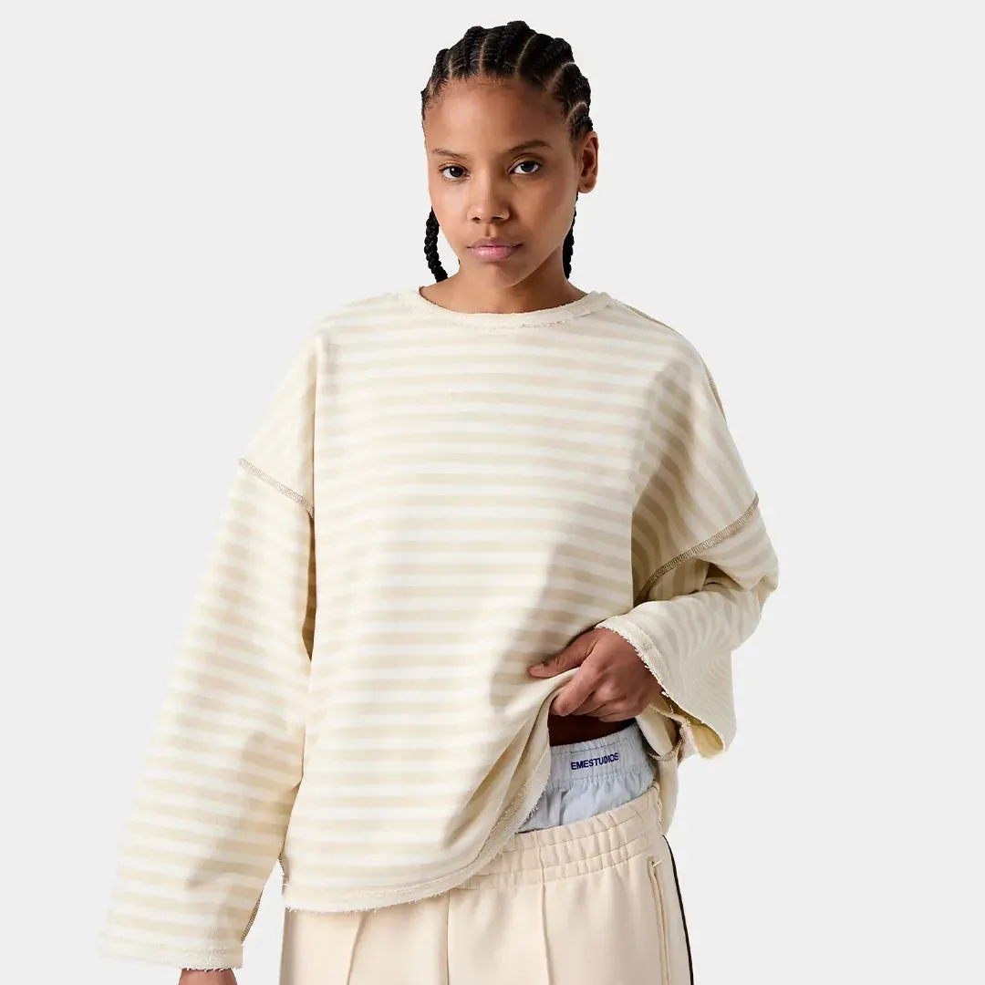 Sade Off Sand Reverse Crewneck sold by EME STUDIOS product image thumbnail 3
