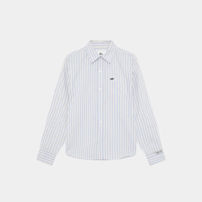 Faelled Blue Boxy Shirt made by EME STUDIOS