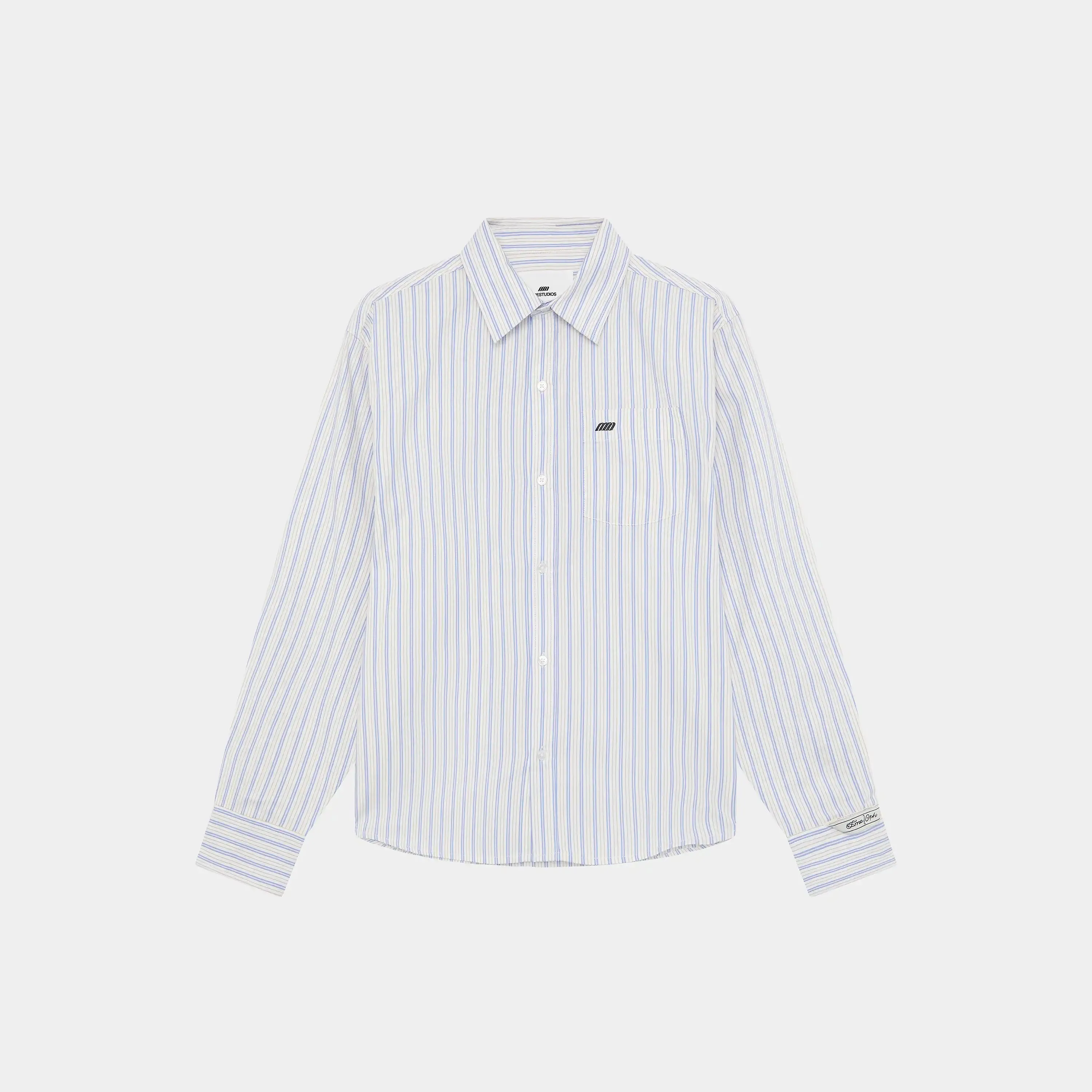 Faelled Blue Boxy Shirt sold by EME STUDIOS