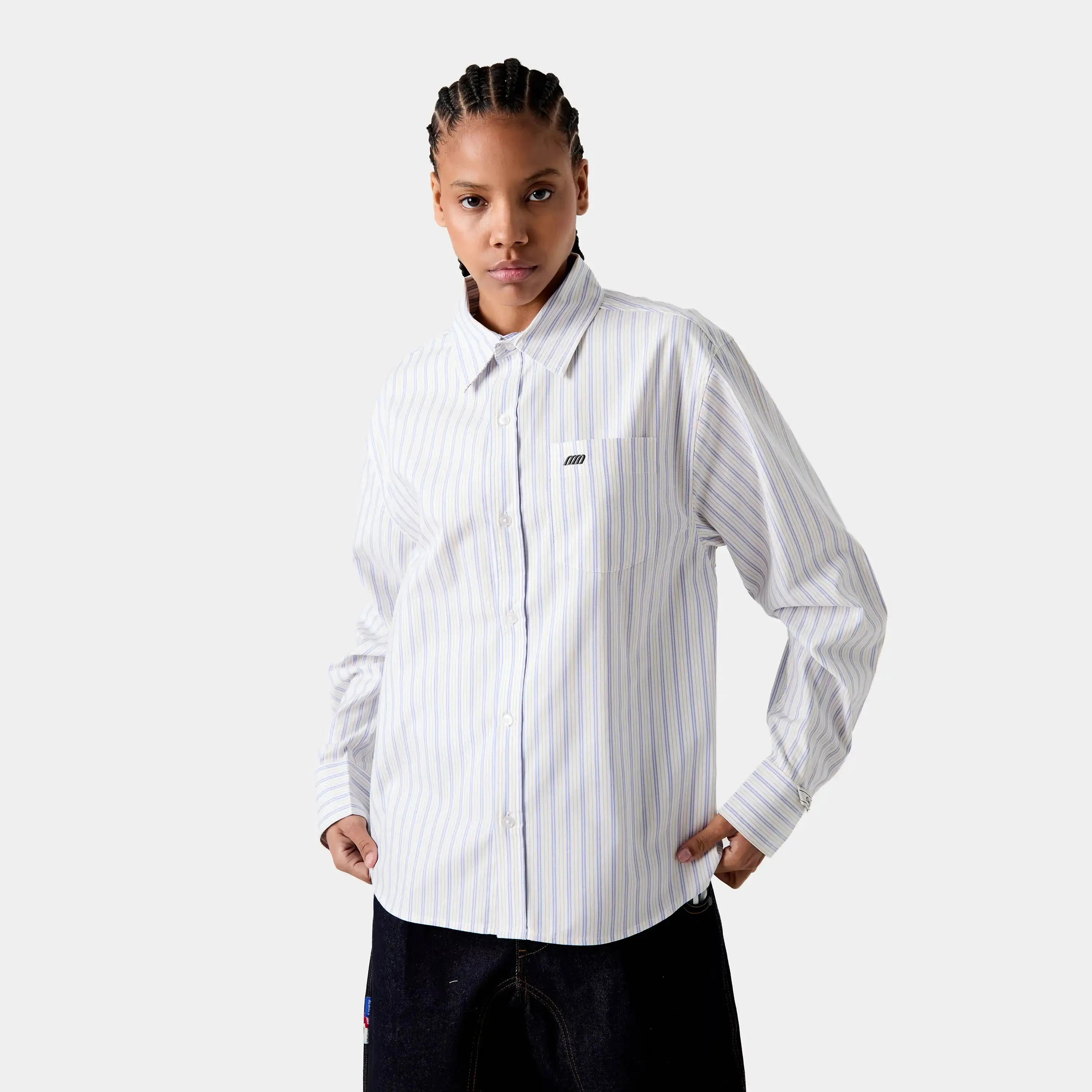Faelled Blue Boxy Shirt sold by EME STUDIOS product image thumbnail 2