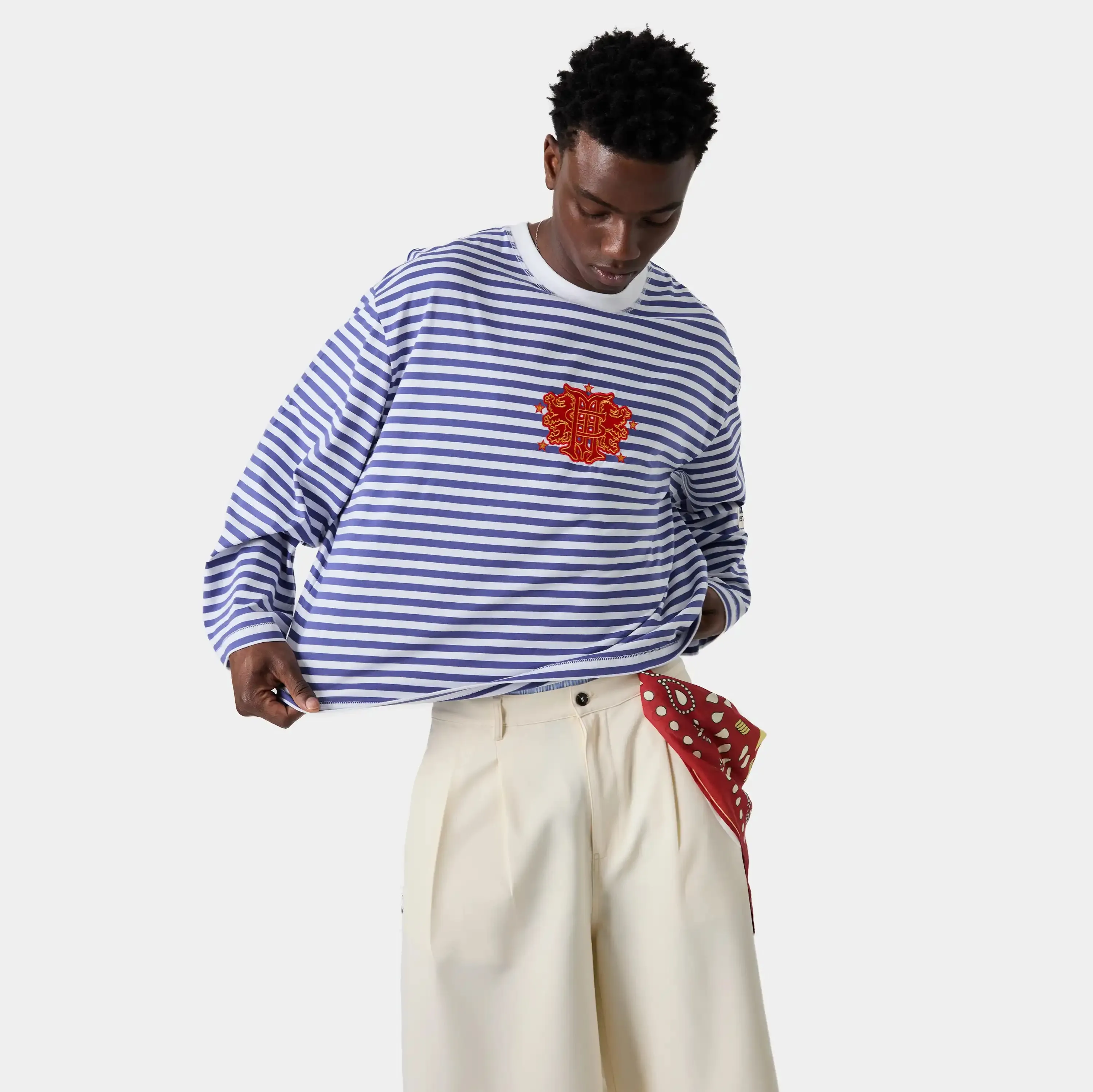 Horizon Striped Deep Cobalt LS sold by EME STUDIOS product image thumbnail 2