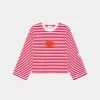 Horizon Striped Cherry LS sold by EME STUDIOS
