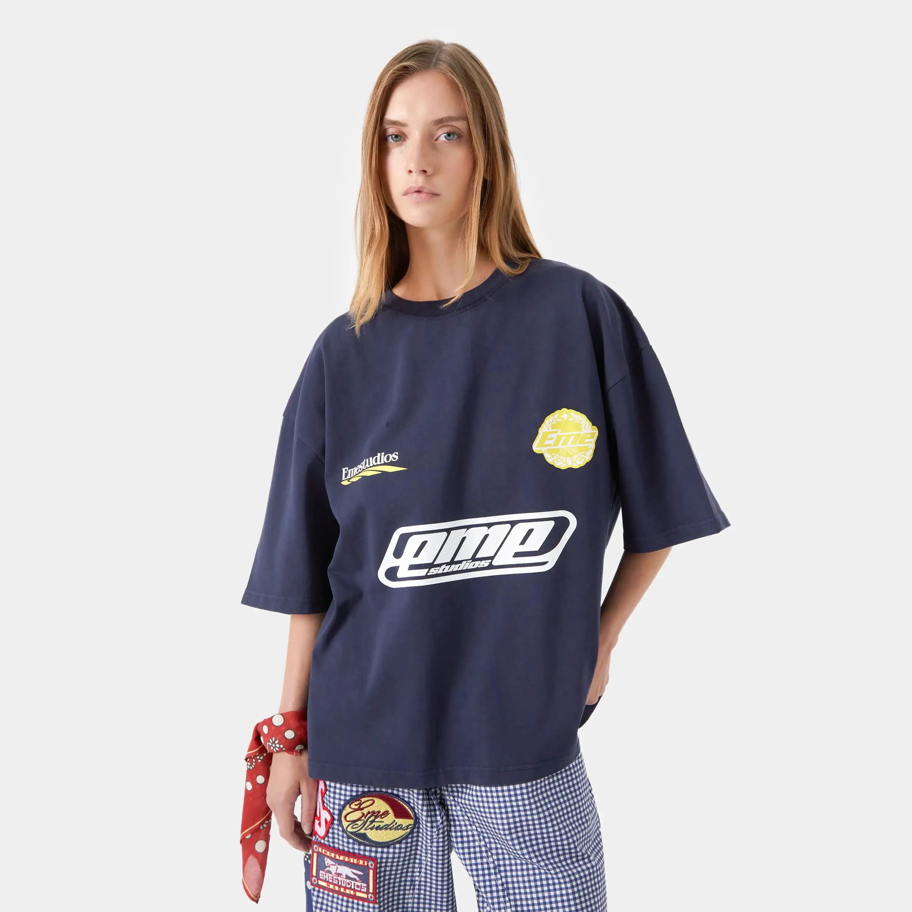 Team Navy Oversized Tee sold by EME STUDIOS product image thumbnail 3