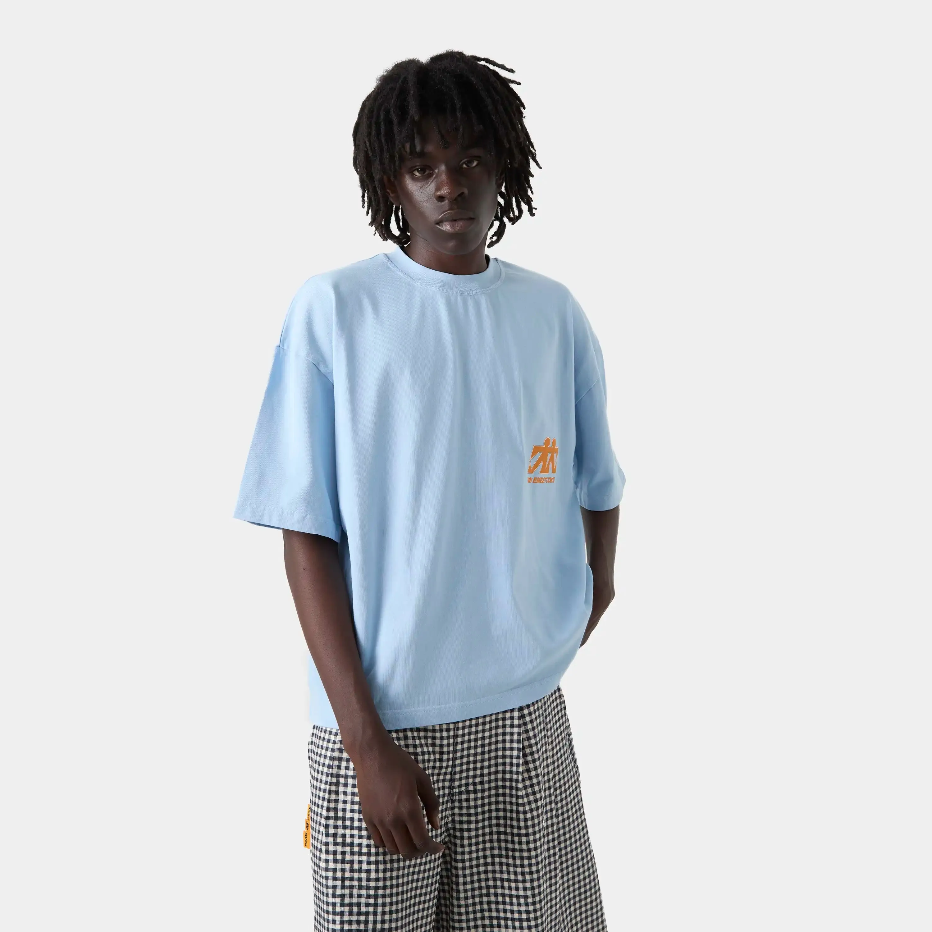 Mbuddy Blue Oversized Tee sold by EME STUDIOS product image thumbnail 4