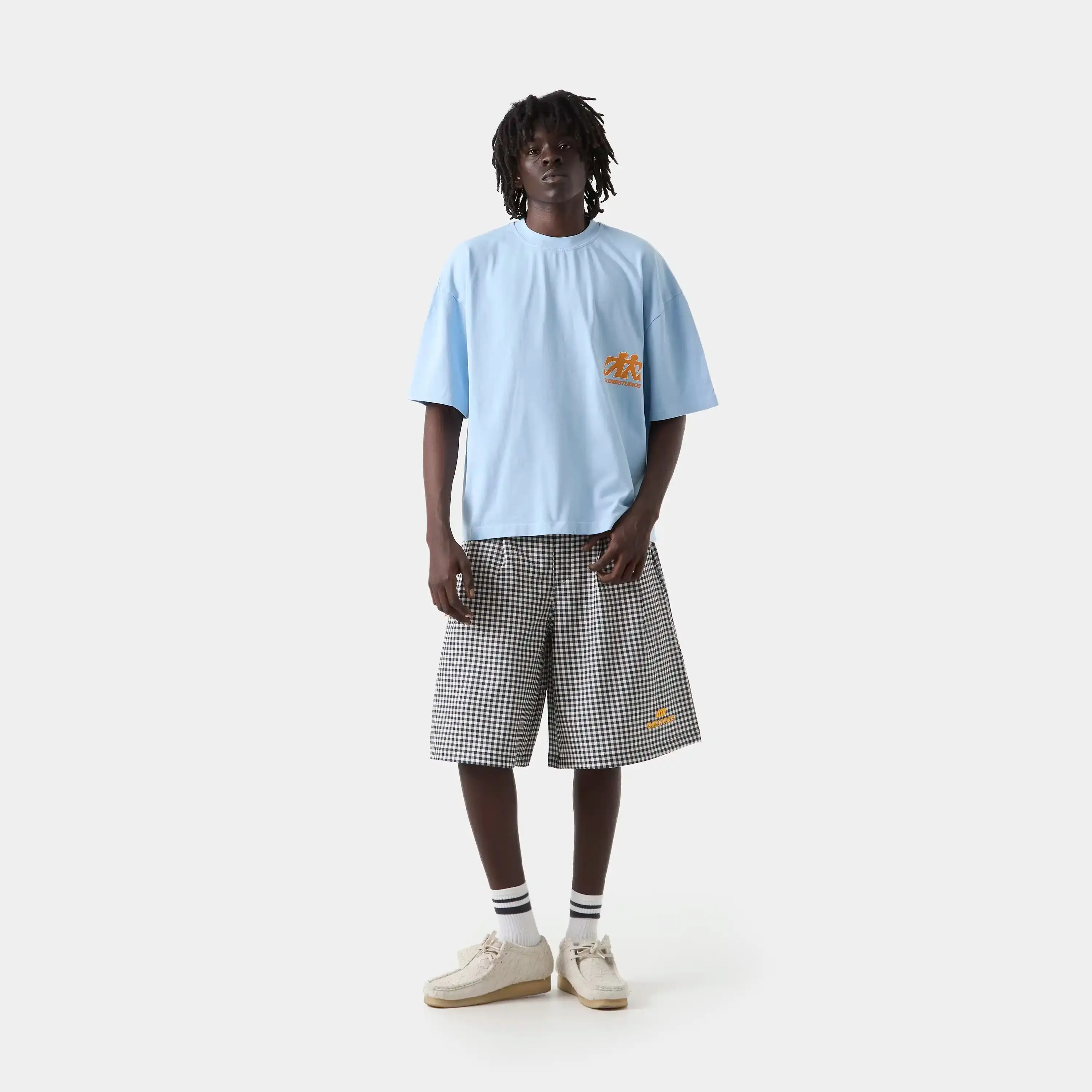 Mbuddy Blue Oversized Tee sold by EME STUDIOS product image thumbnail 5