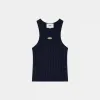 Rib Navy Tank Top sold by EME STUDIOS