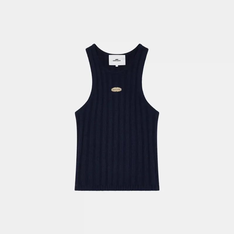 Rib Navy Tank Top sold by EME STUDIOS