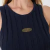 Rib Navy Tank Top sold by EME STUDIOS