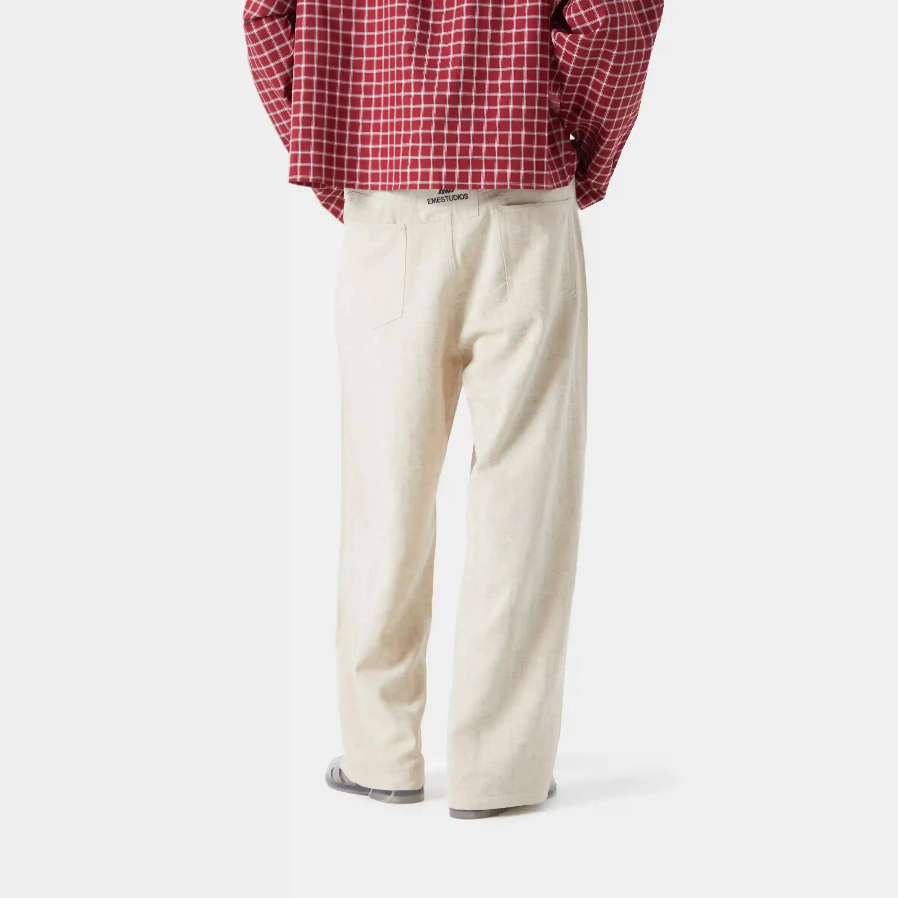 Frayed Almond Baggy Pants sold by EME STUDIOS product image thumbnail 5