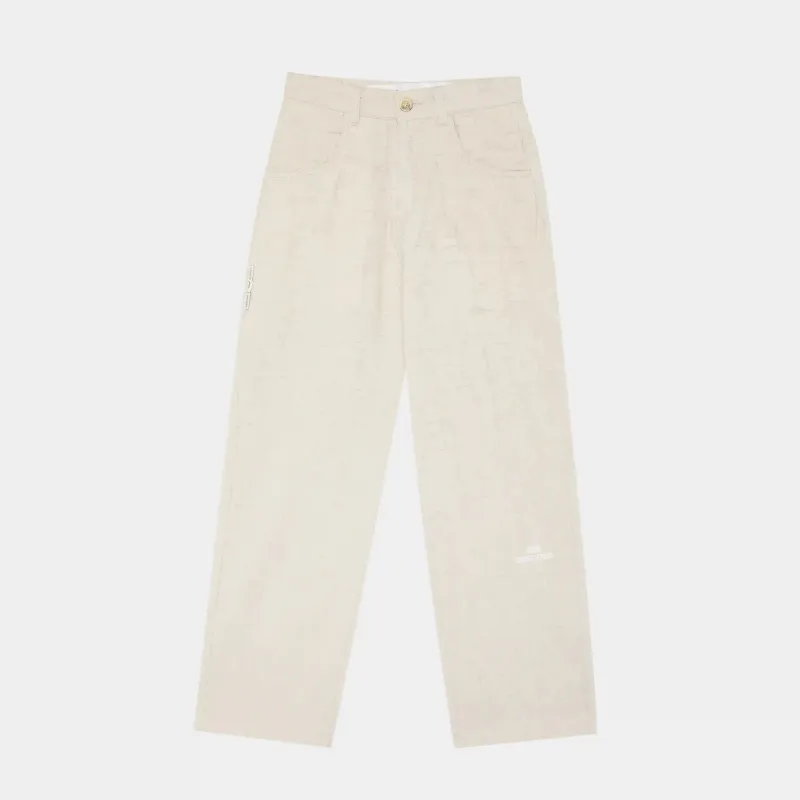 Frayed Almond Baggy Pants sold by EME STUDIOS