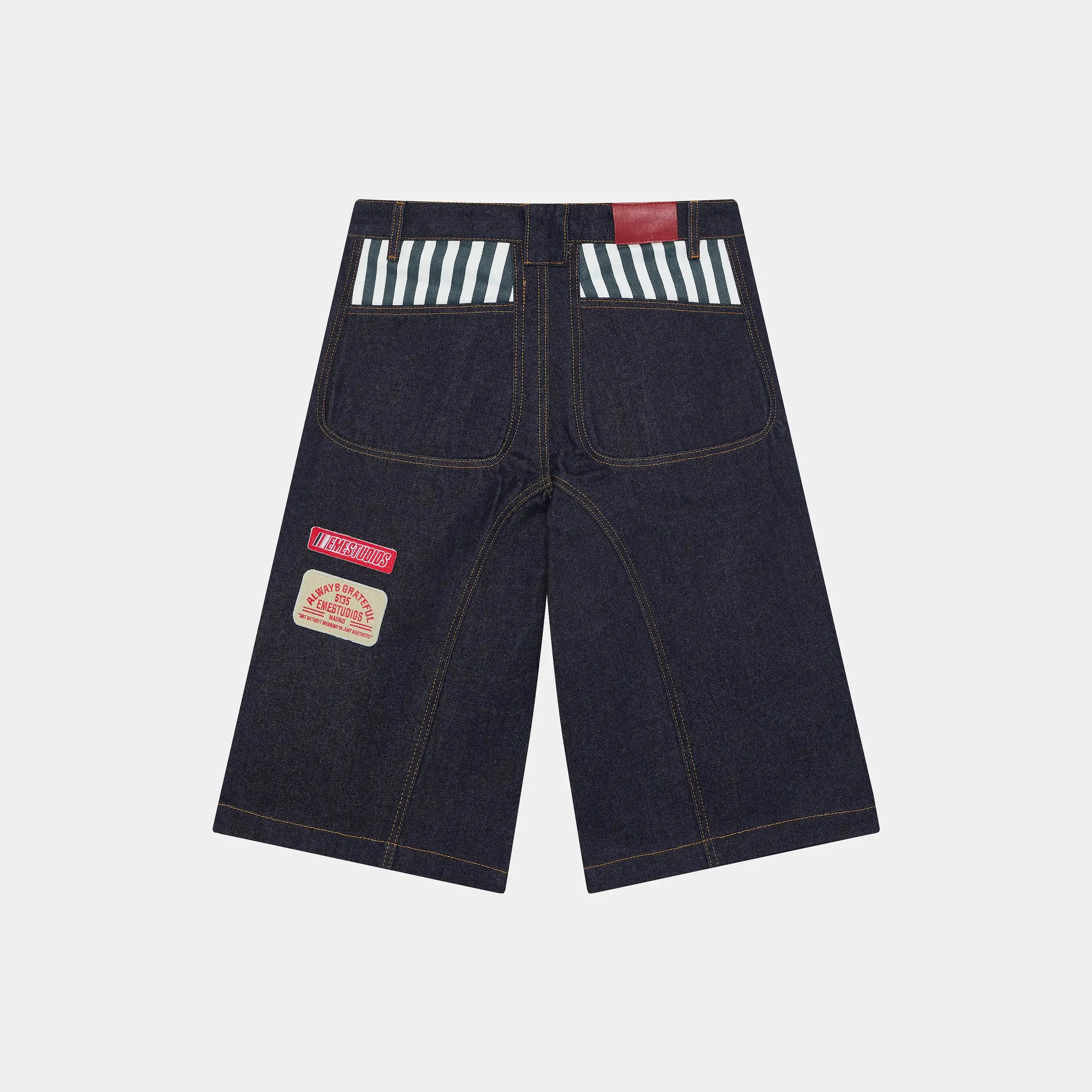 Tibiacore Raw Denim Jorts sold by EME STUDIOS