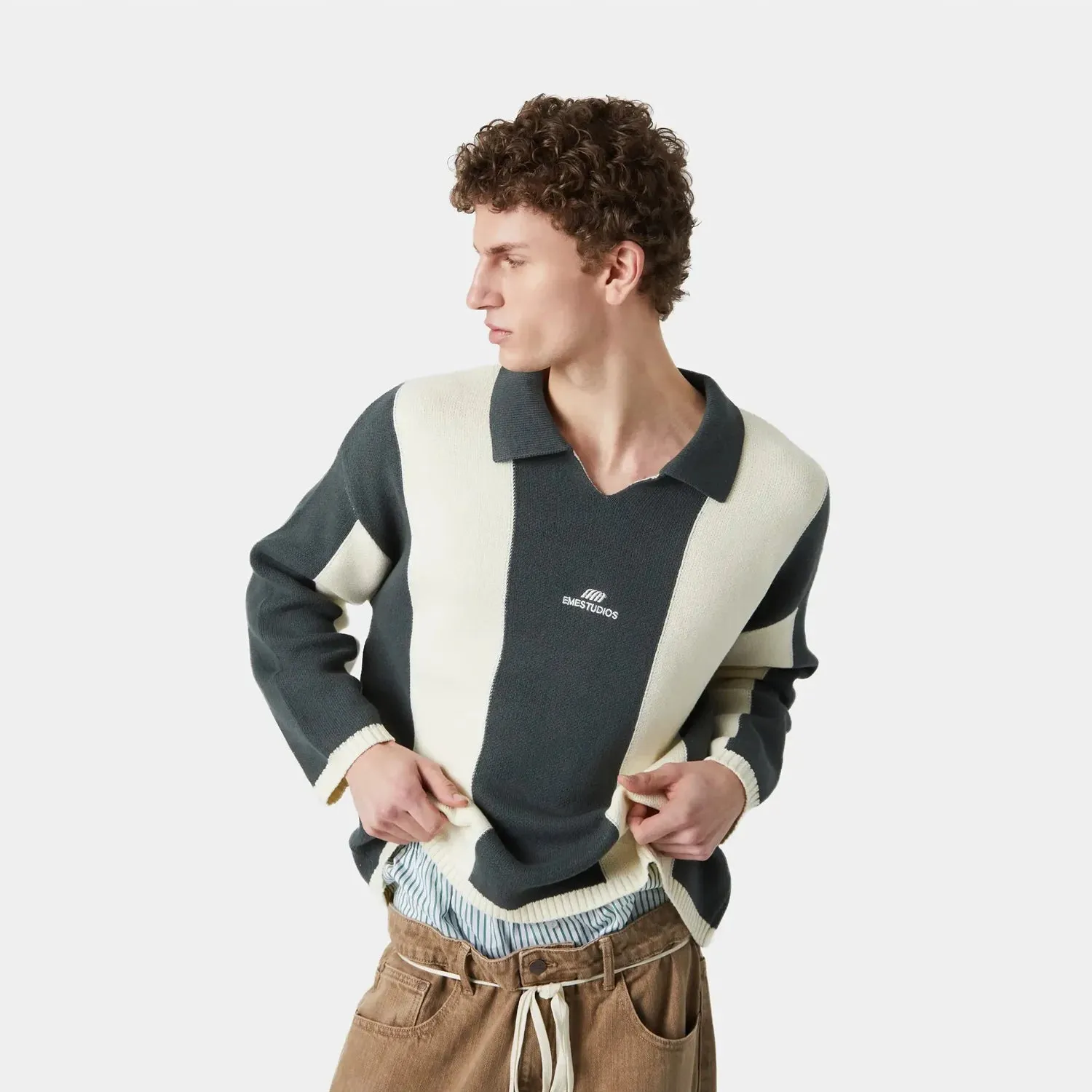 Celery Hunt Knit Sweater sold by EME STUDIOS product image thumbnail 3