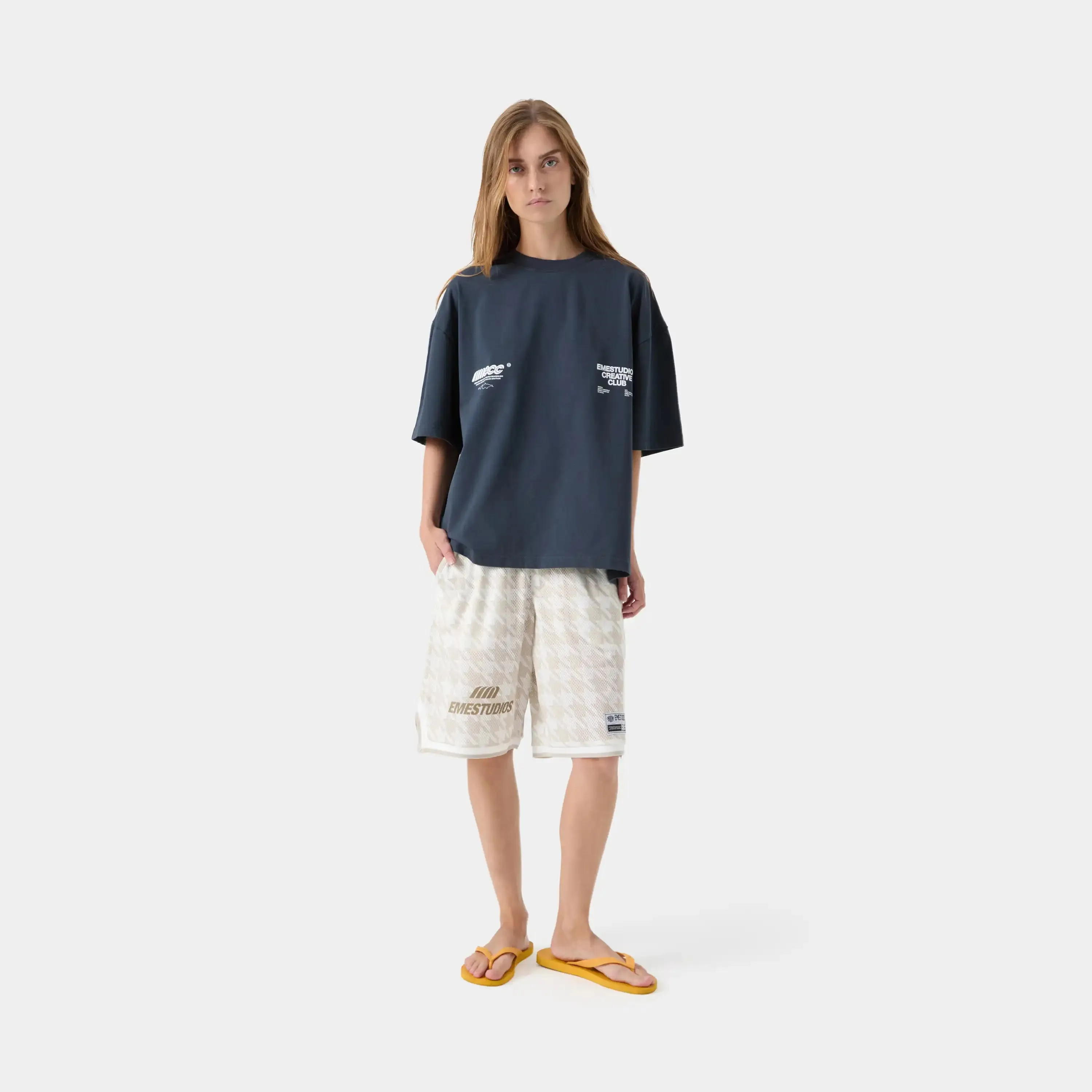 ECC Navy Oversized Tee sold by EME STUDIOS product image thumbnail 5