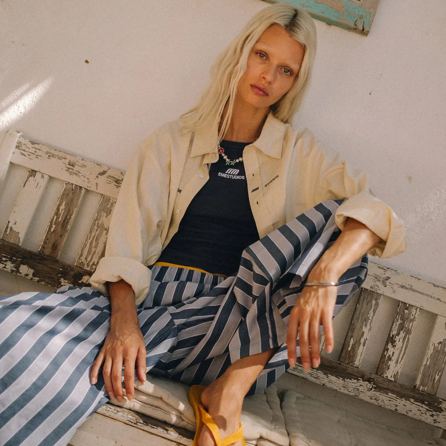 Agl Wide Striped Pants sold by EME STUDIOS product image thumbnail 3