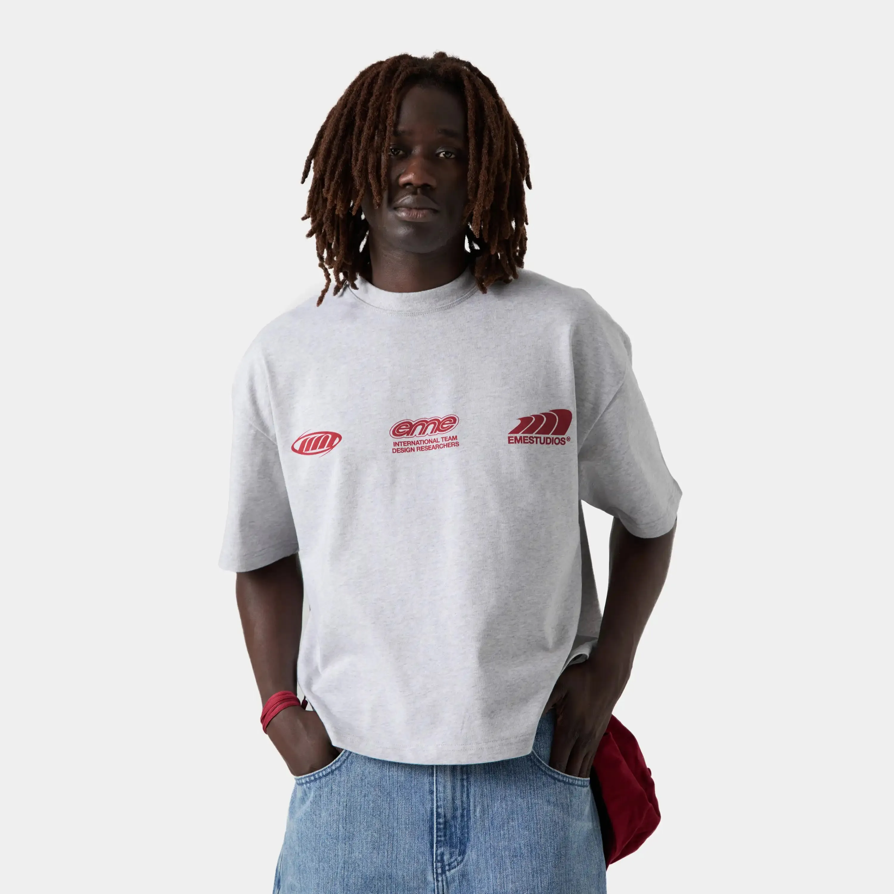 Bridge Heather Grey Tee sold by EME STUDIOS product image thumbnail 3