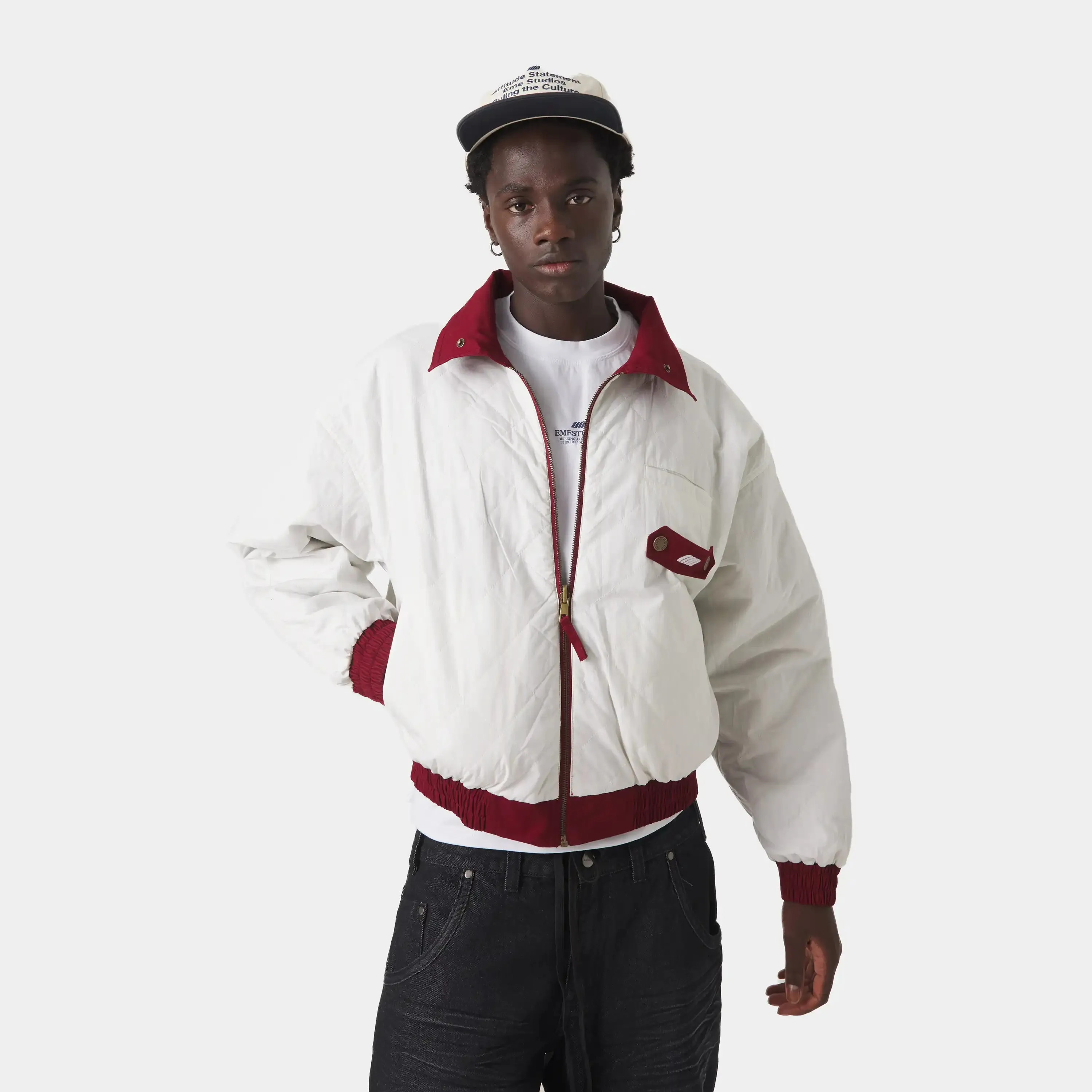 Chulo G Burgundy Reverse Jacket sold by EME STUDIOS product image thumbnail 2