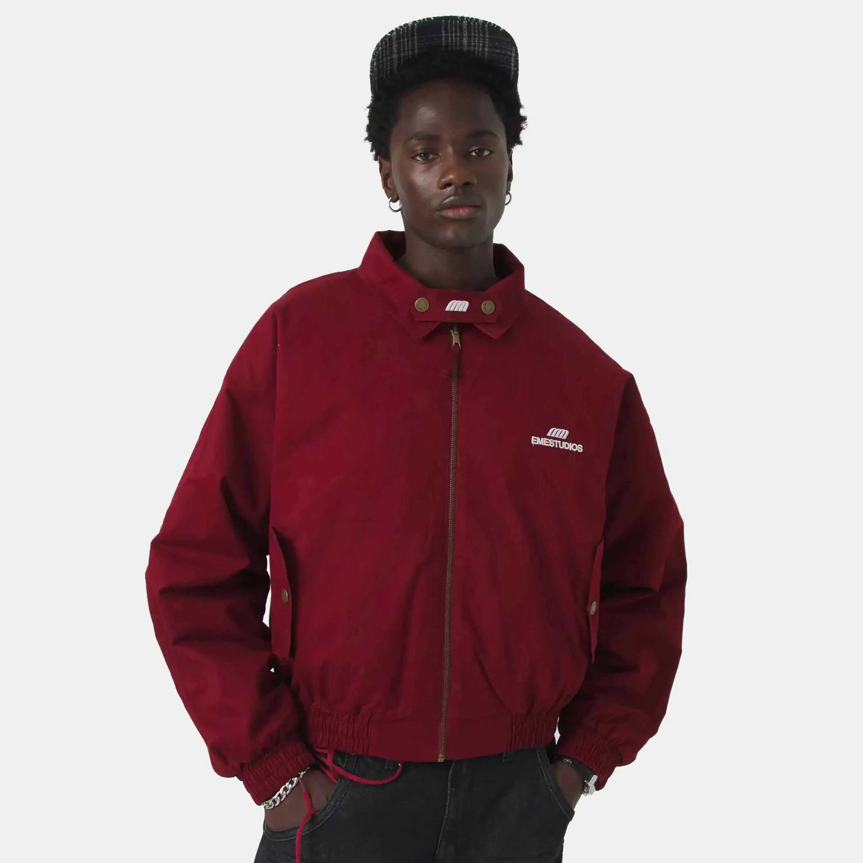 Chulo G Burgundy Reverse Jacket sold by EME STUDIOS product image thumbnail 3
