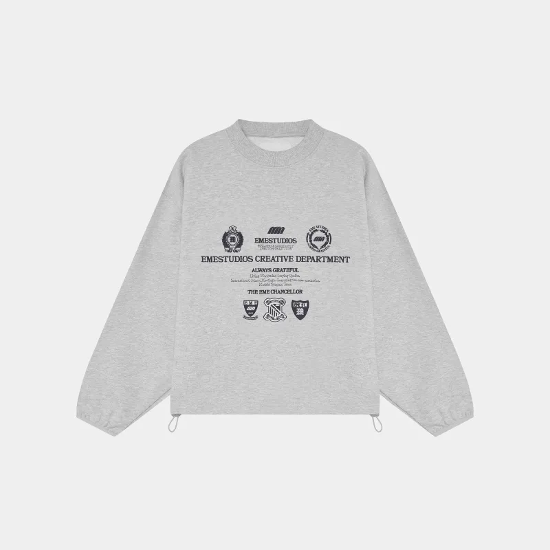 Chancellor Heather Grey Crewneck sold by EME STUDIOS