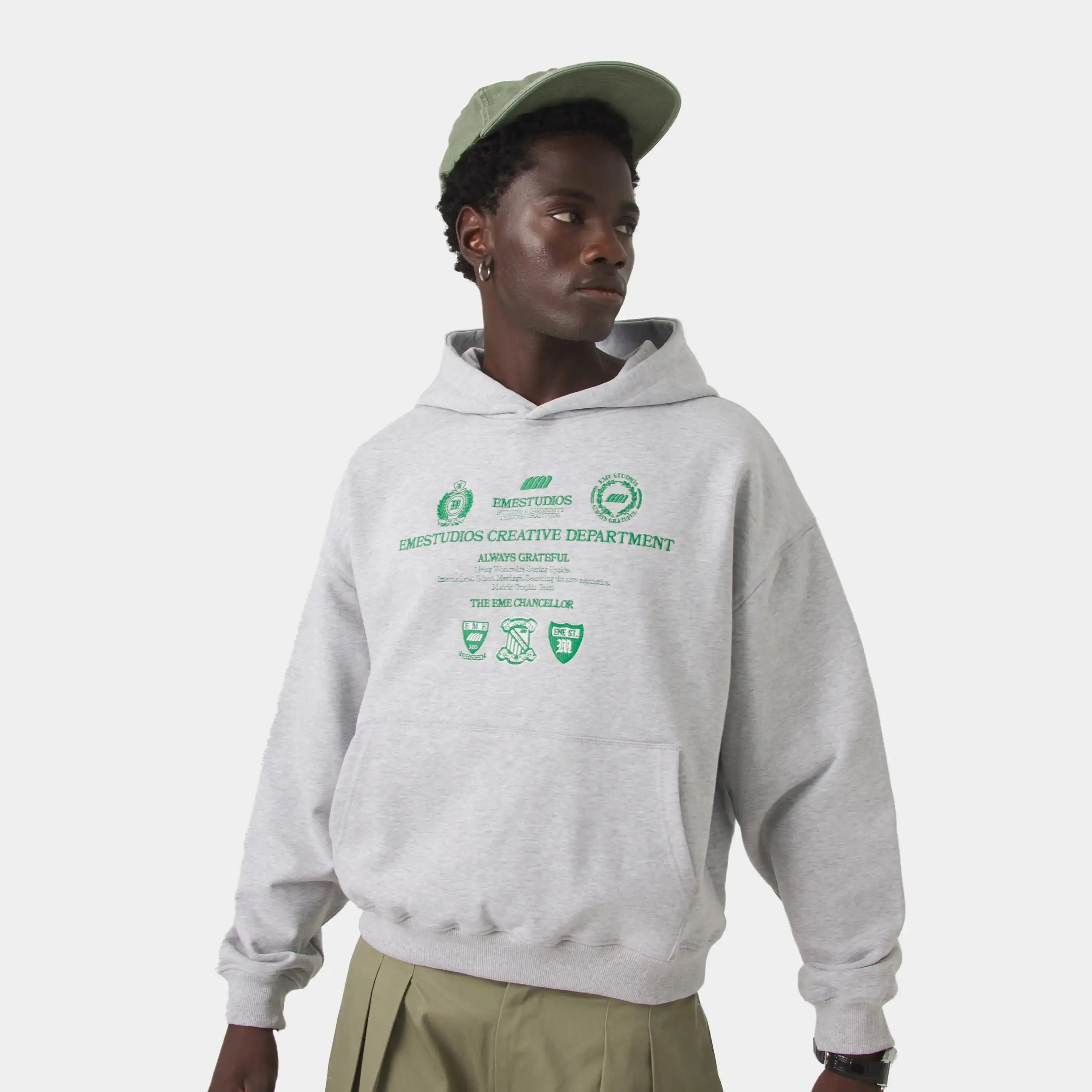 Chancellor Grey Oversized Hoodie sold by EME STUDIOS product image thumbnail 2
